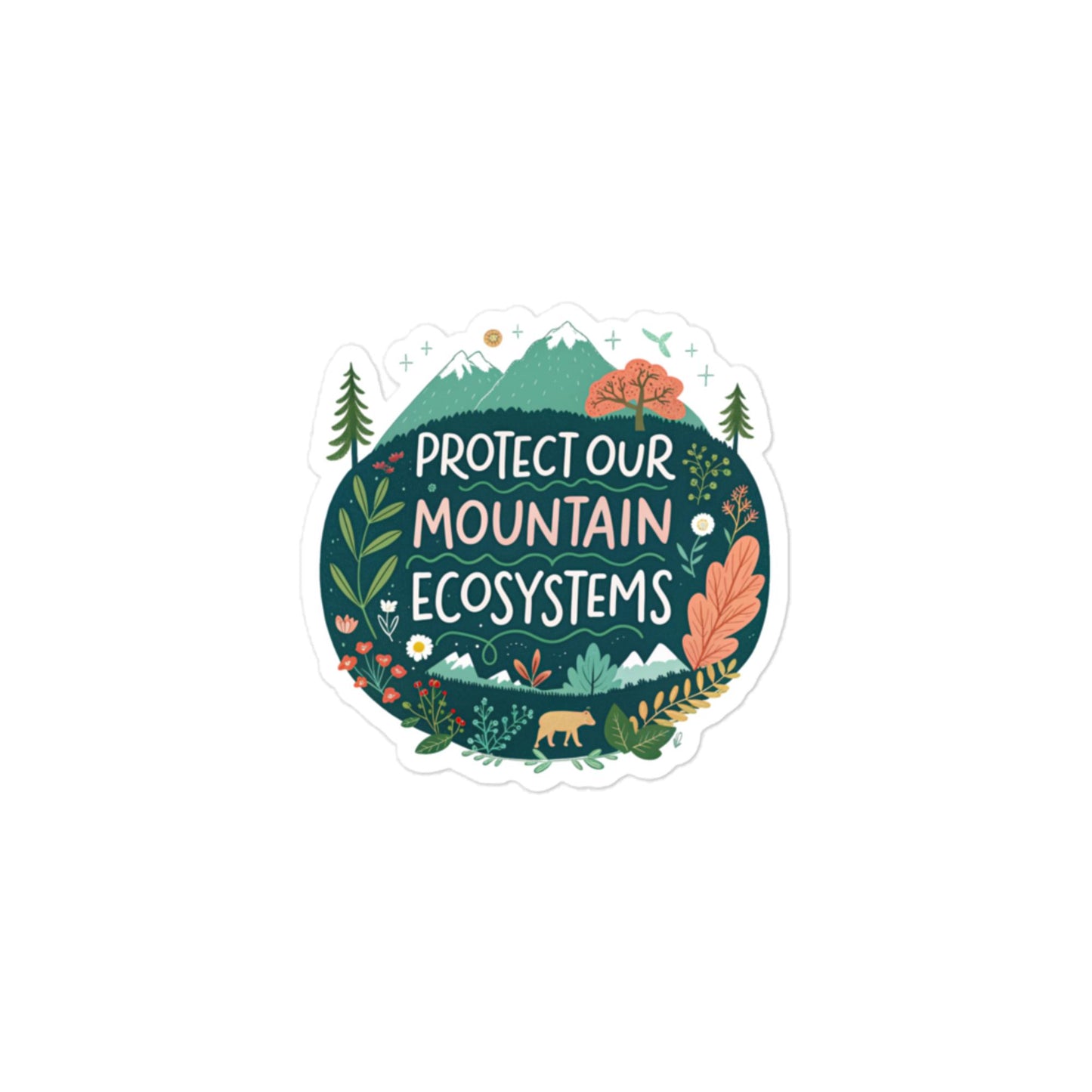 Protect Our Mountains - Car sticker -RKM Inspiration - 15391178