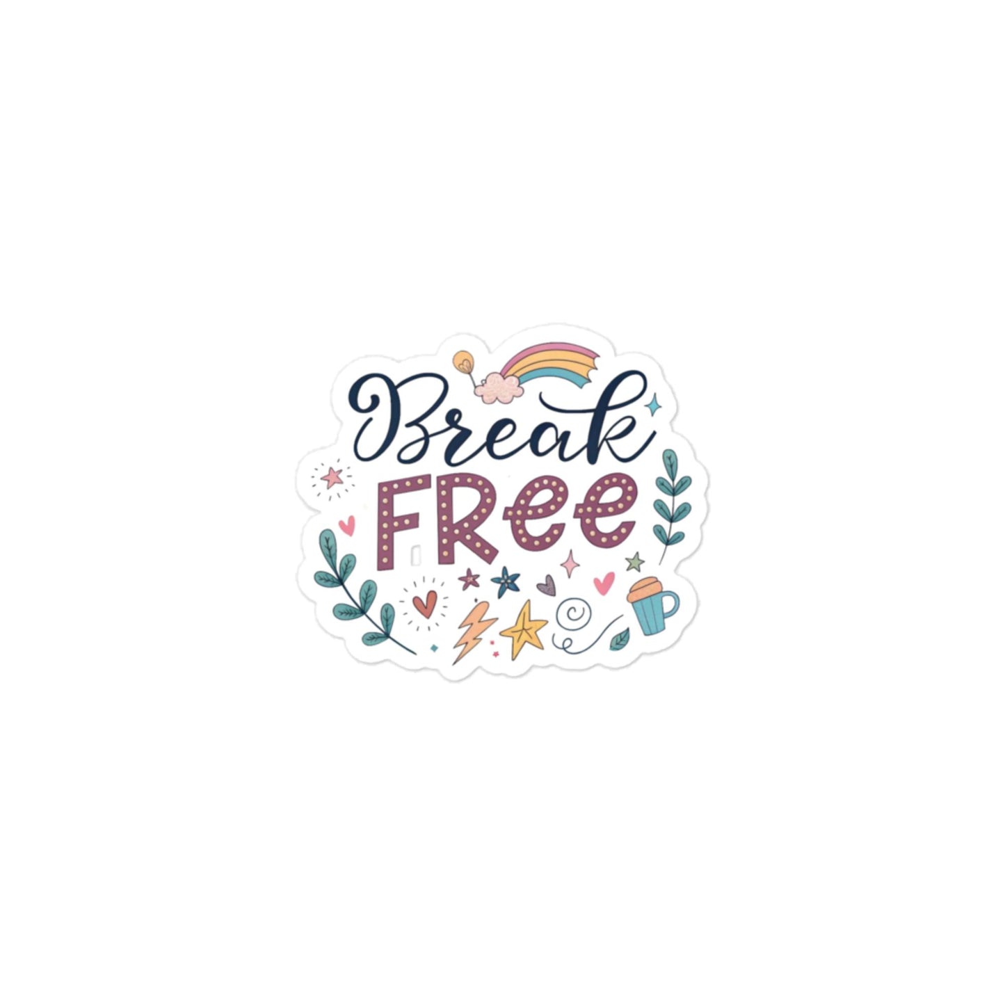 Break Free Car Sticker: Durable, Bubble-Free Vinyl for Easy -RKM Inspiration - 95272313