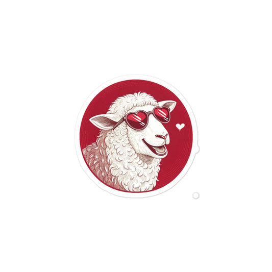 Christian Inspirational Sticker - Love Lamb -RKM Inspiration - 46229364