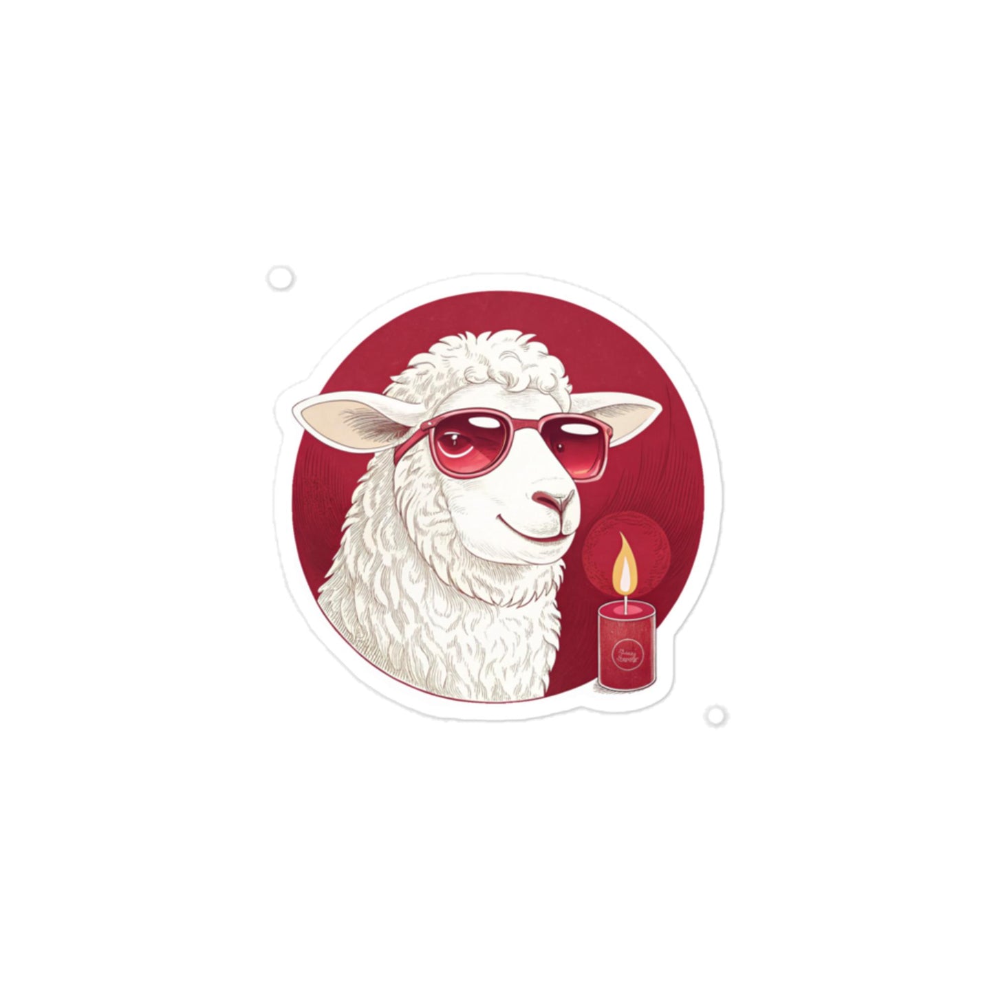 Christian Inspirational Sticker - Repentance Lamb -RKM Inspiration - 39836247