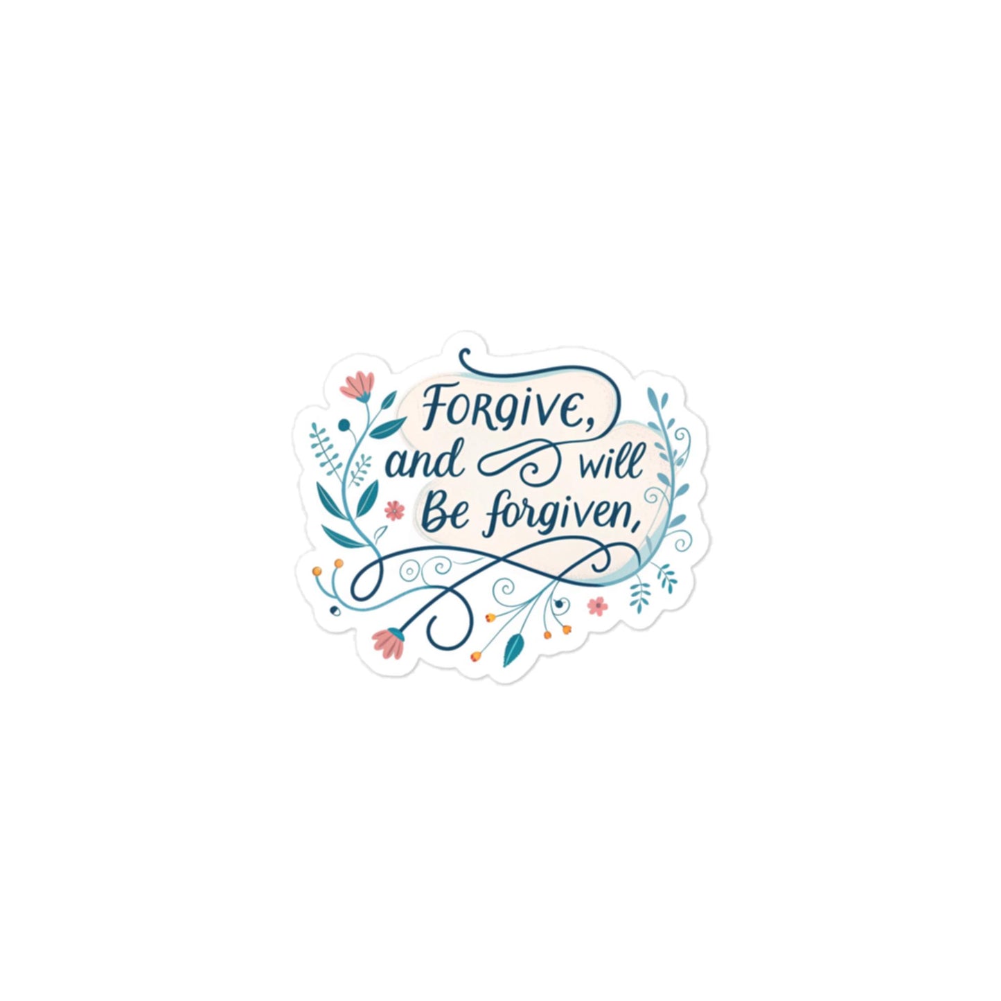 Christian Inspirational Sticker - Forgive -RKM Inspiration - 94671174