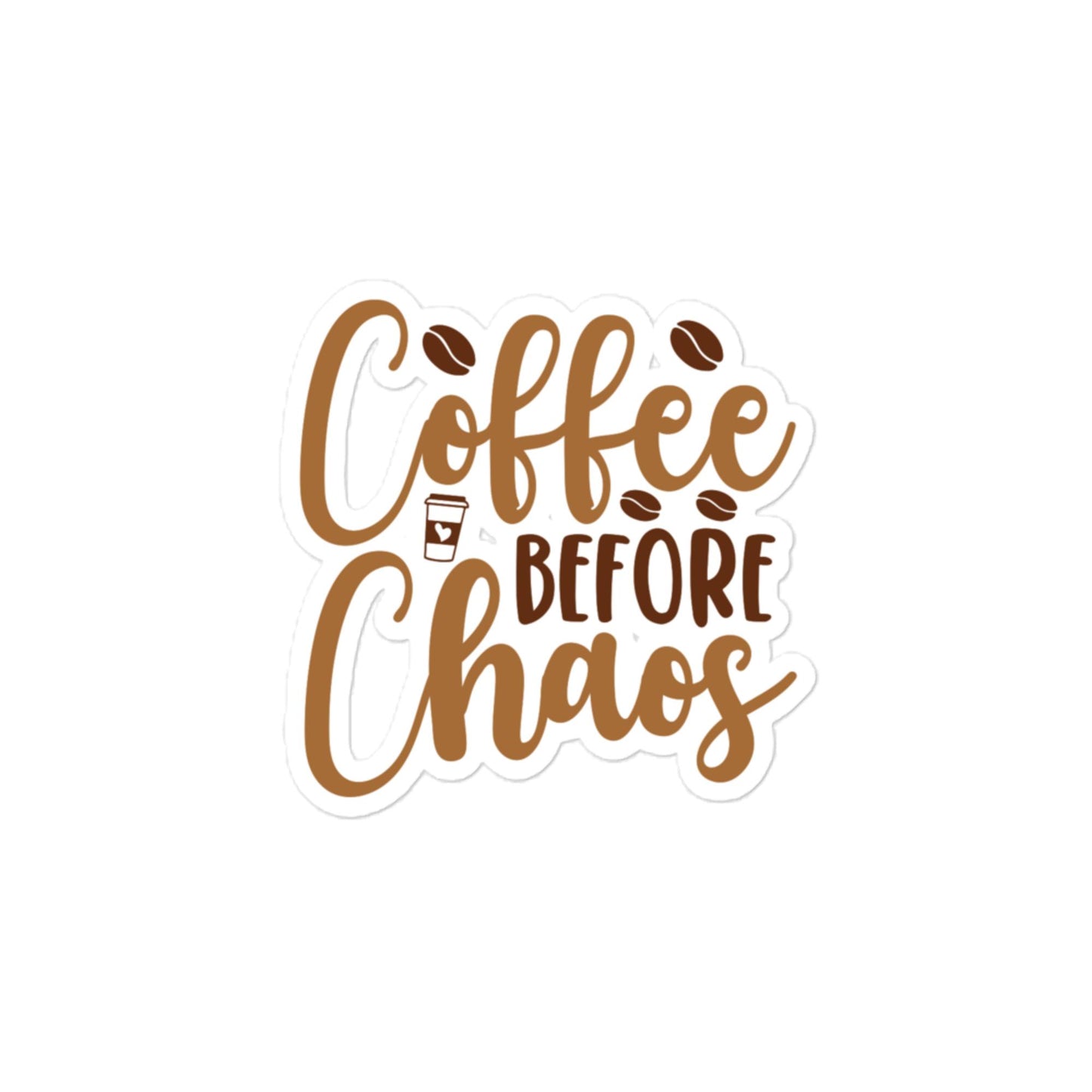 Coffee Before Chaos - Car sticker -RKM Inspiration - 90757896
