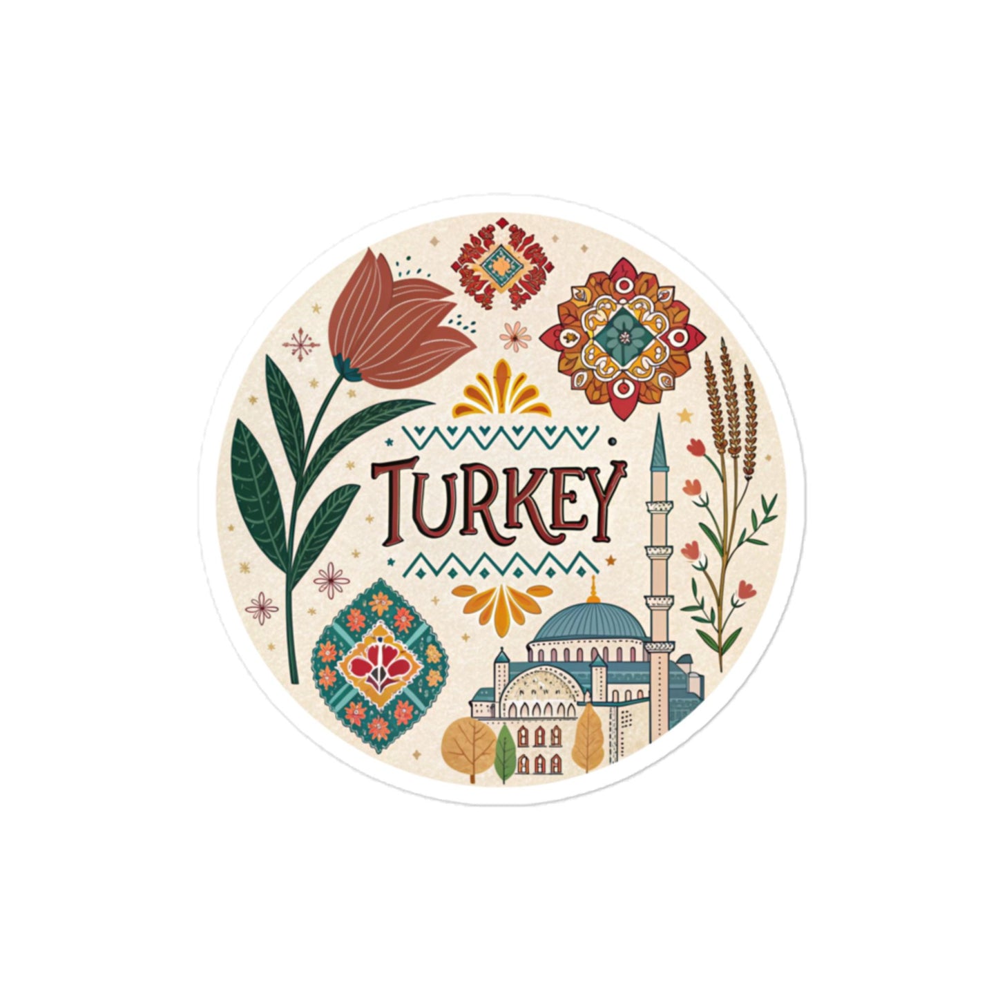 Durable Turkey Car Sticker – Easy Bubble-Free Vinyl Application -RKM Inspiration - 8515158
