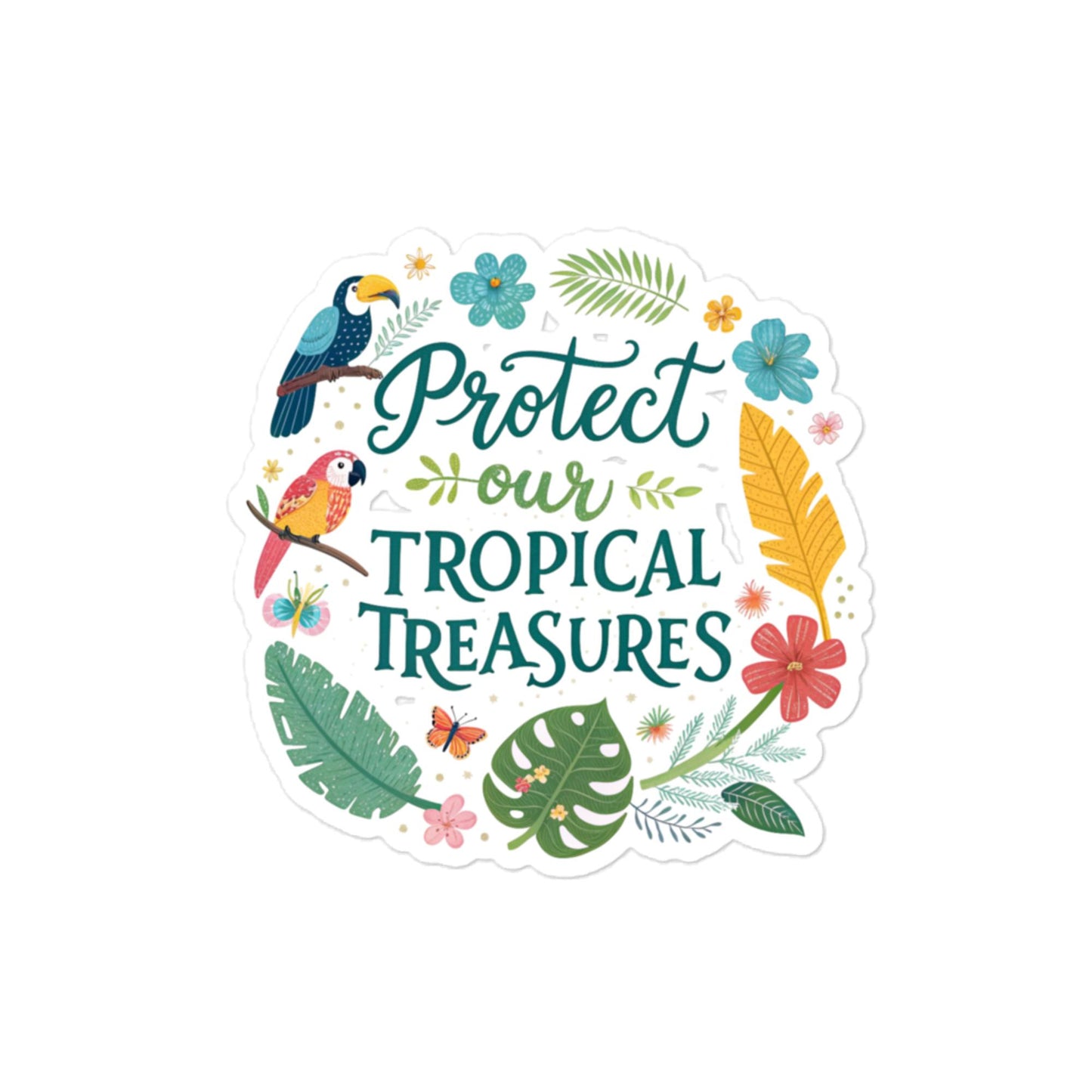 Protect Tropical Treasures - Car sticker -RKM Inspiration - 69825843