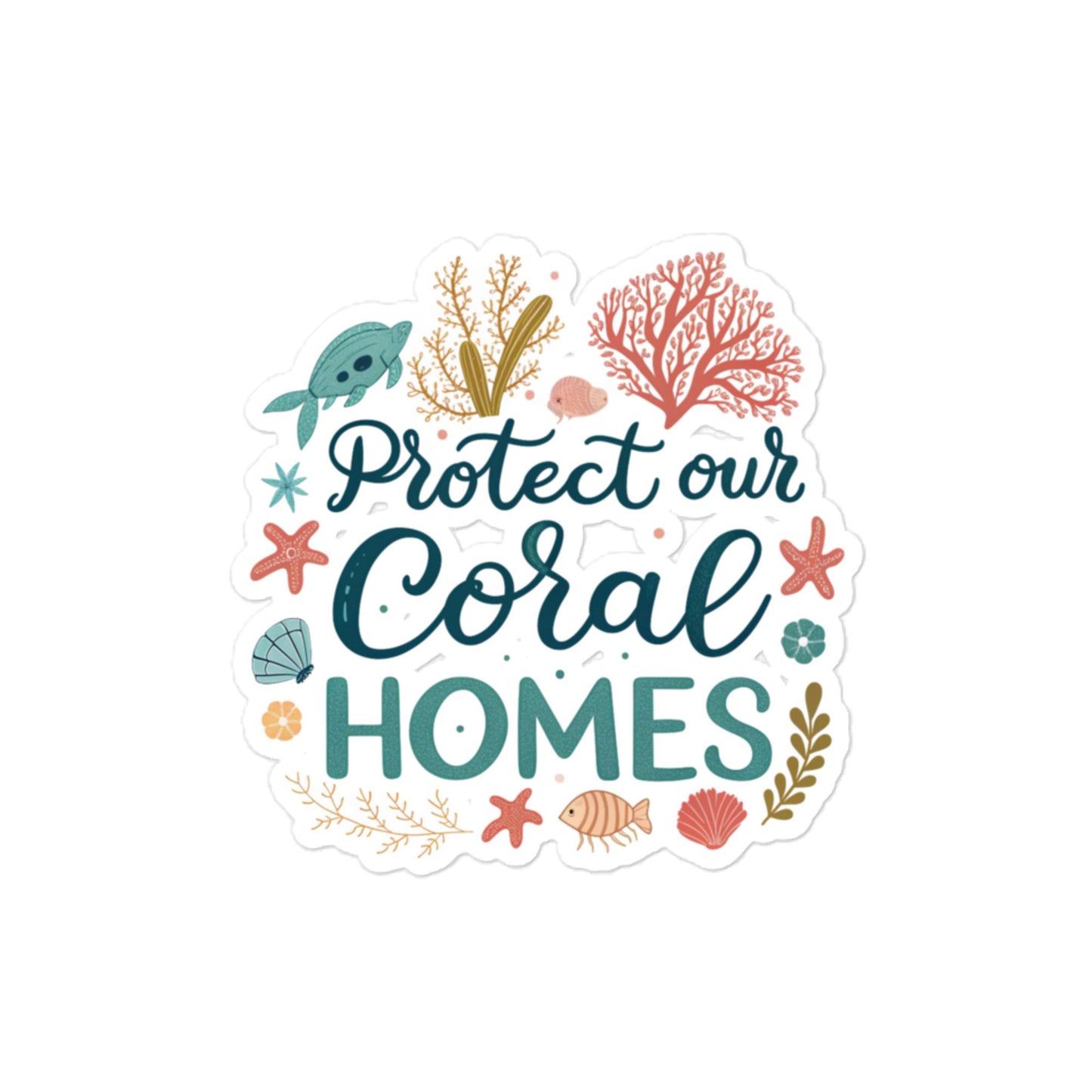 Protect Our Coral Home - Car sticker -RKM Inspiration - 6433272