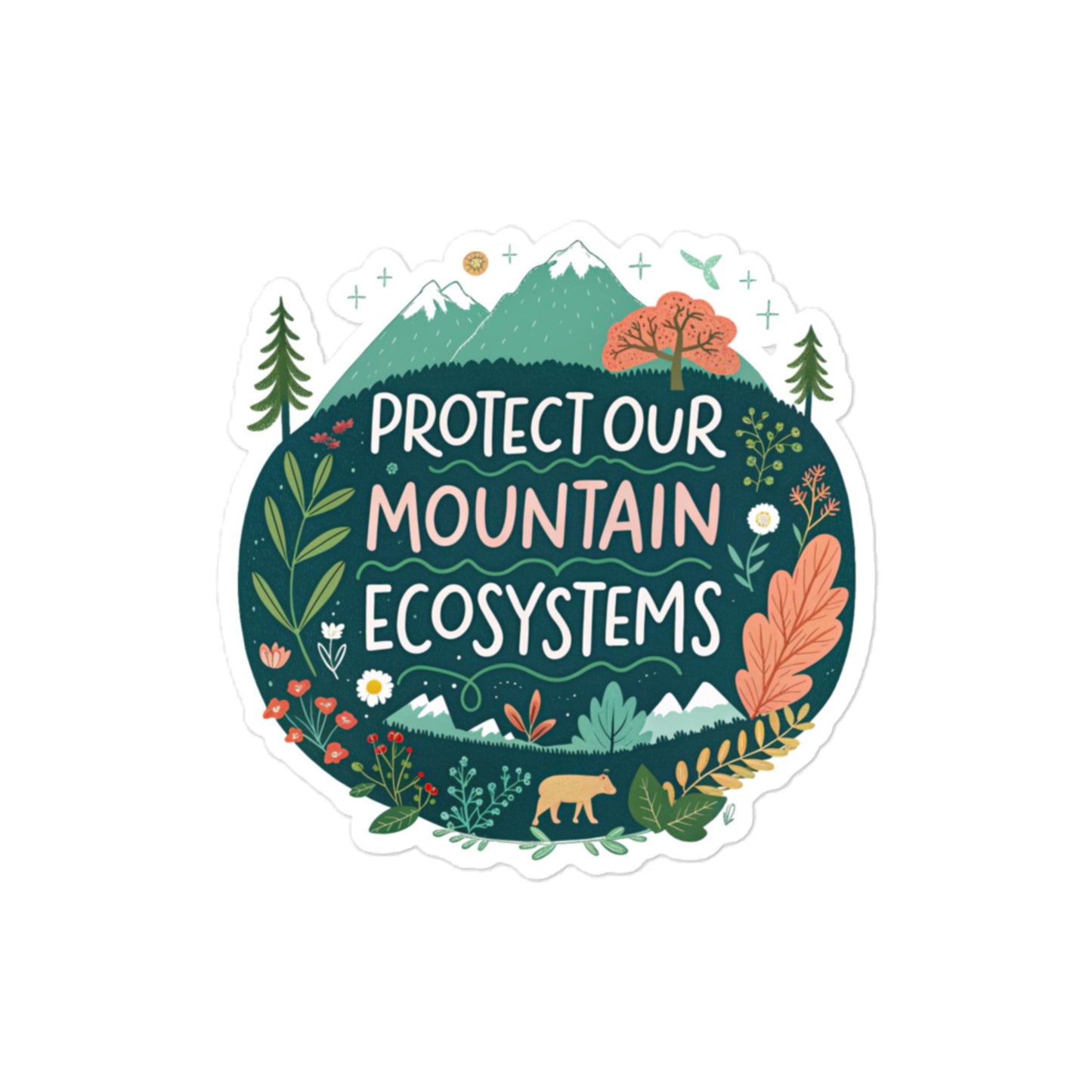 Protect Our Mountains - Car sticker -RKM Inspiration - 8444882