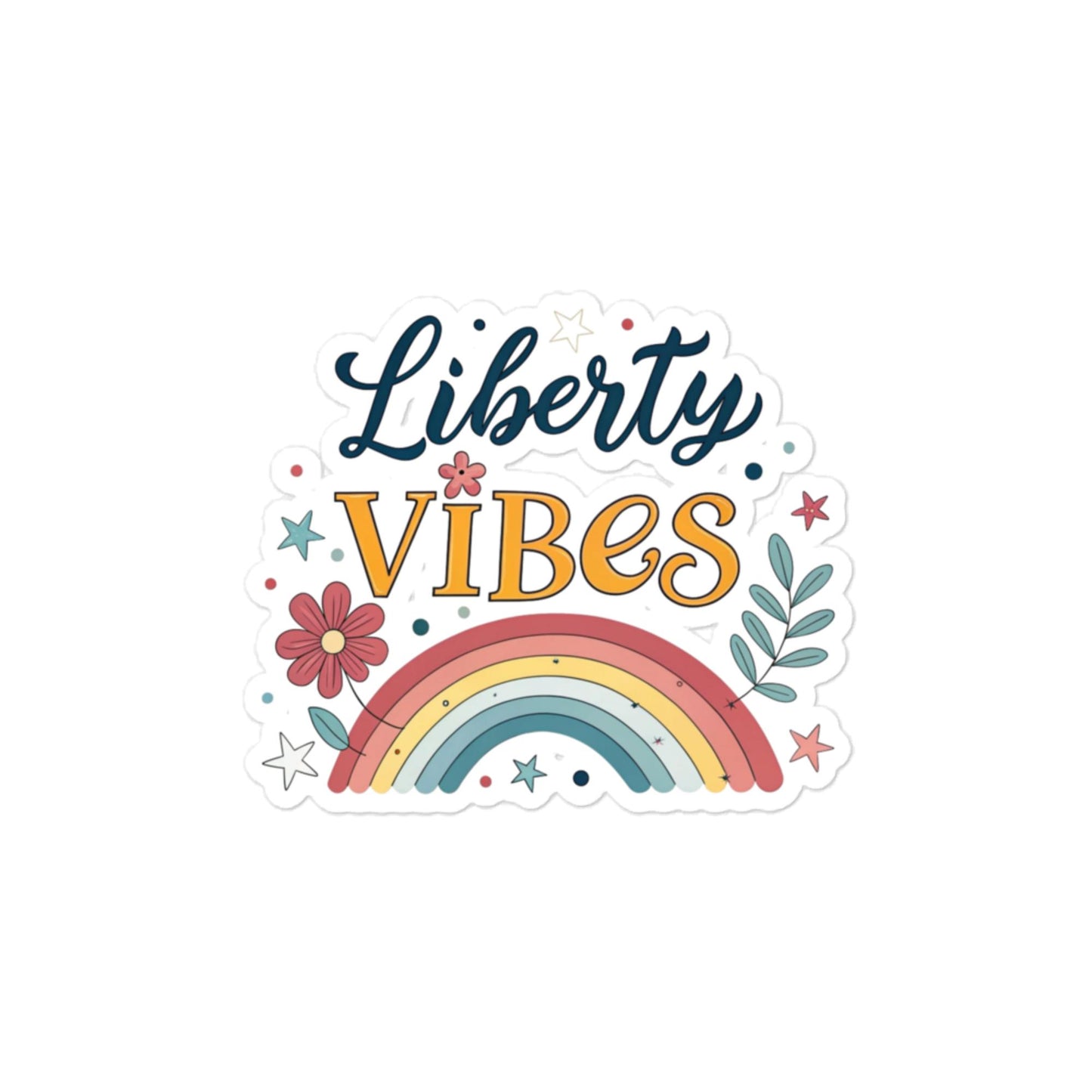 Liberty Vibes Car Sticker - Durable, Bubble-Free Vinyl Adhesive -RKM Inspiration - 29465565