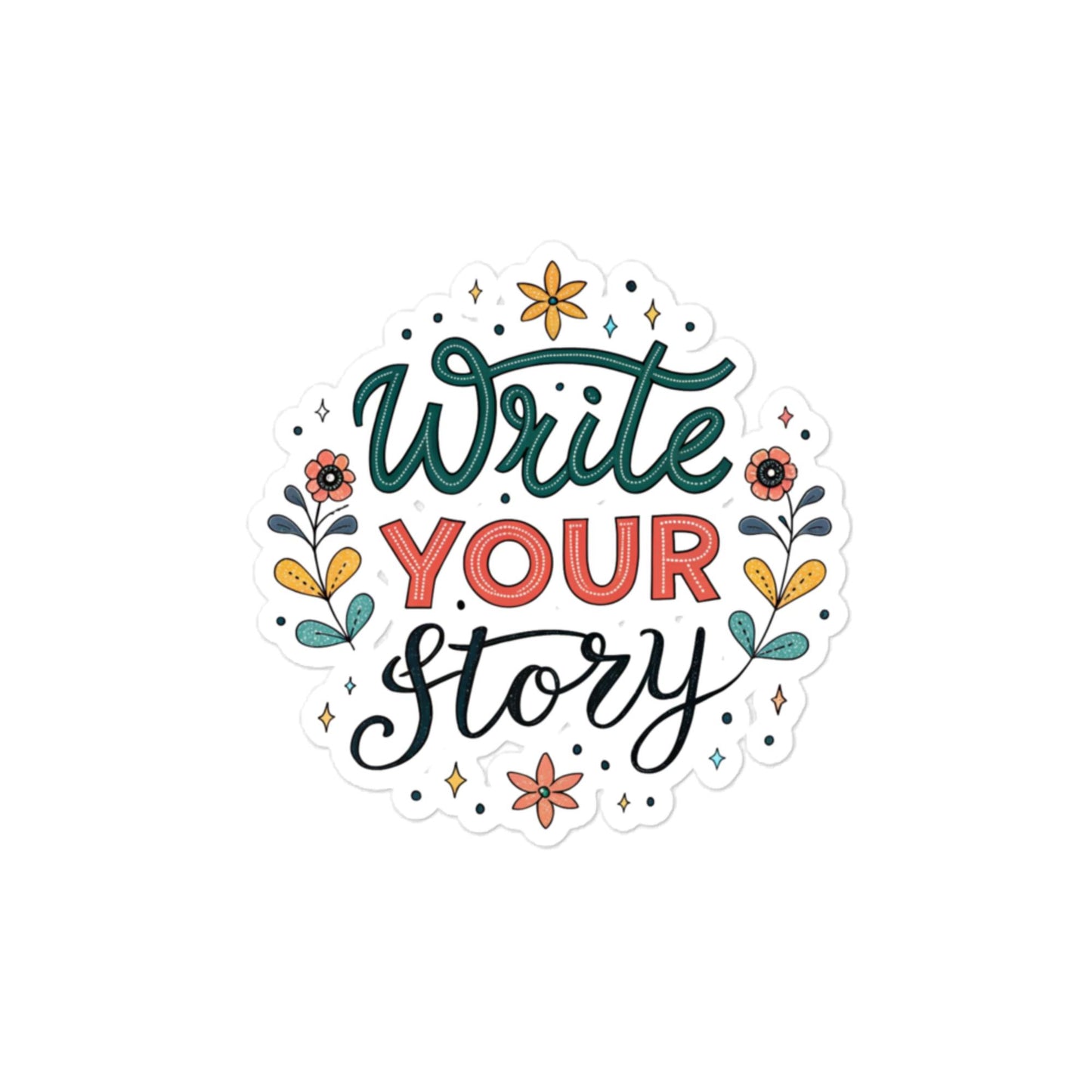 Write Your Story - Car sticker -RKM Inspiration - 7815304