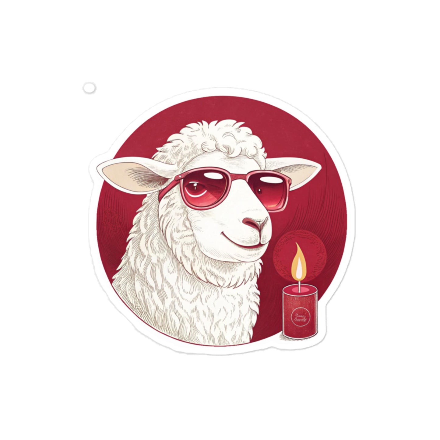 Christian Inspirational Sticker - Repentance Lamb -RKM Inspiration - 77602569