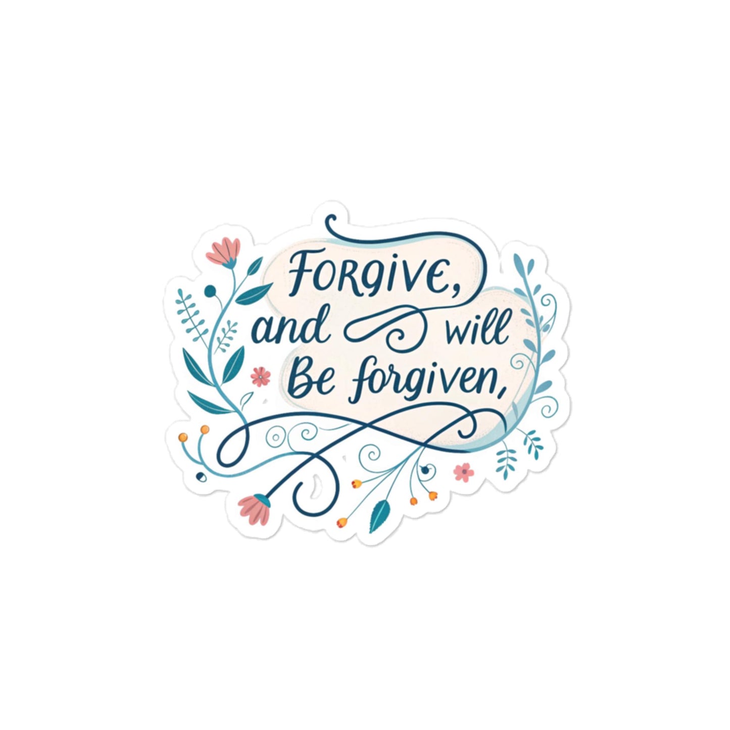 Christian Inspirational Sticker - Forgive -RKM Inspiration - 66011733