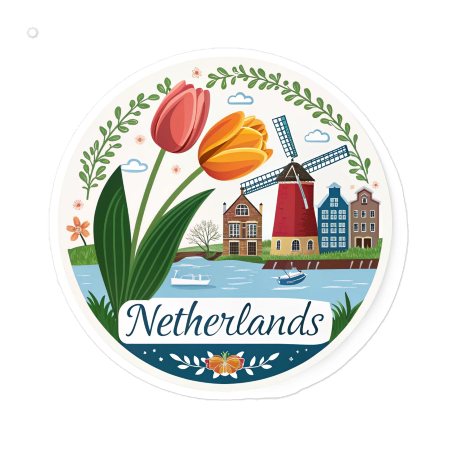 Durable Netherlands Car Sticker - Easy Bubble-Free Application -RKM Inspiration - 83213421