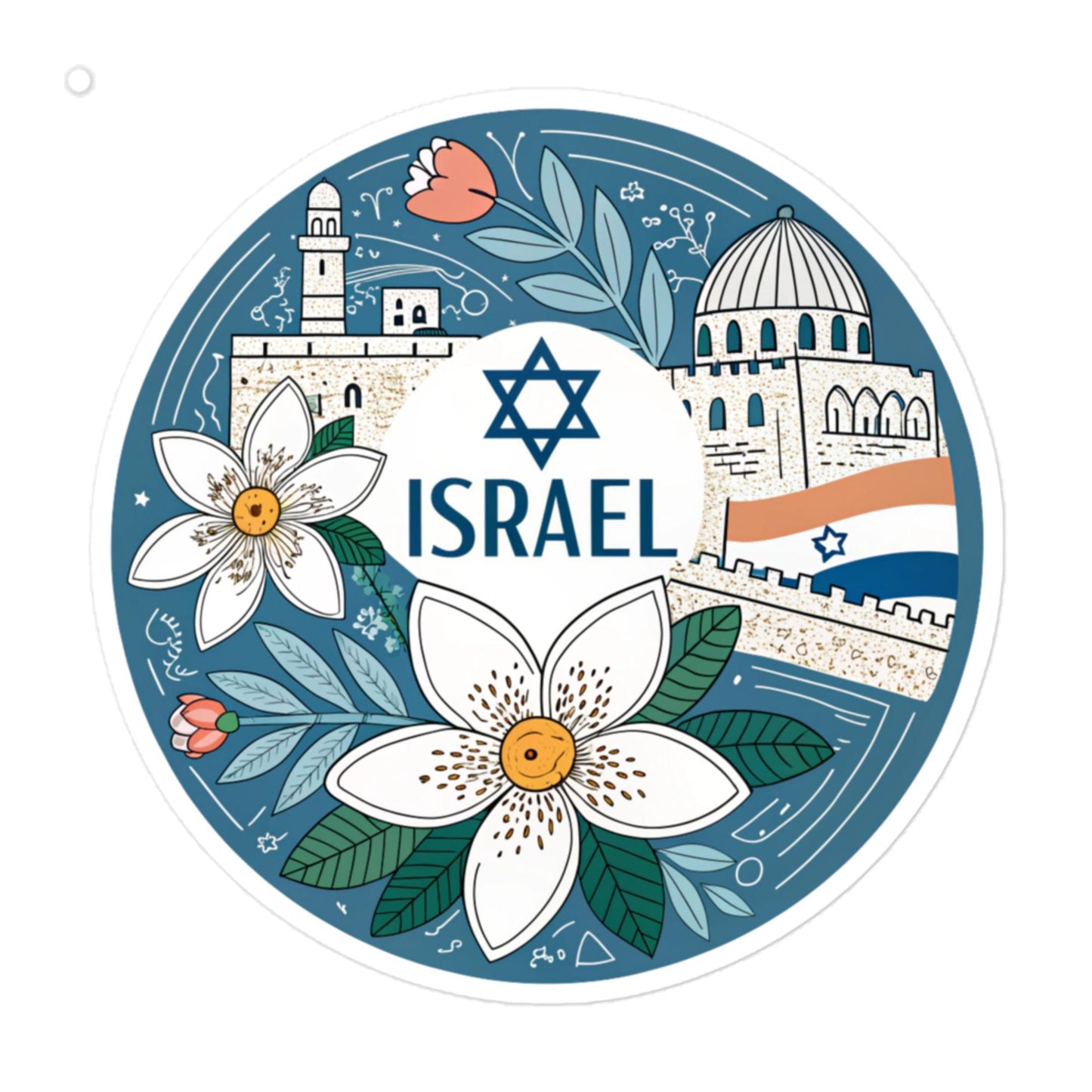 Bubble-Free Durable Israel Car Sticker - Custom Made for You -RKM Inspiration - 87674392