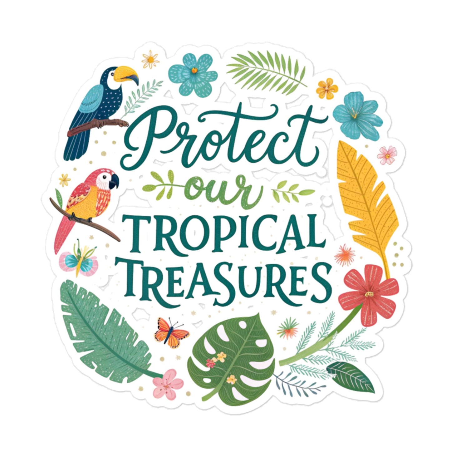 Protect Tropical Treasures - Car sticker -RKM Inspiration - 52279051