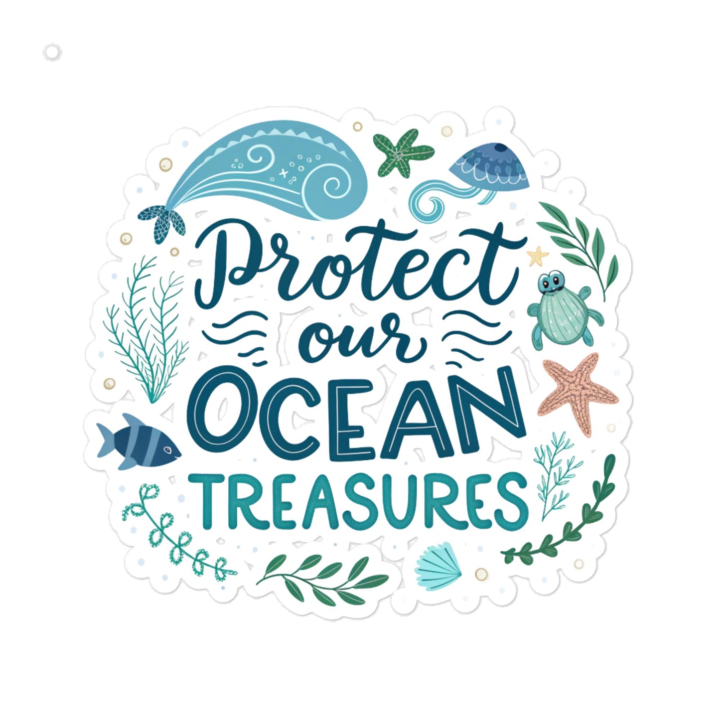 Protect Our Oceans - Car sticker -RKM Inspiration - 9592391