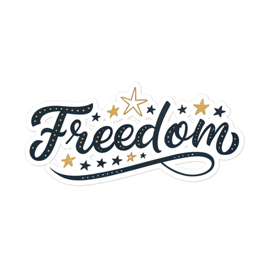 Freedom Car Sticker - Durable, Easy Application, Bubble-Free Design -RKM Inspiration - 95108117