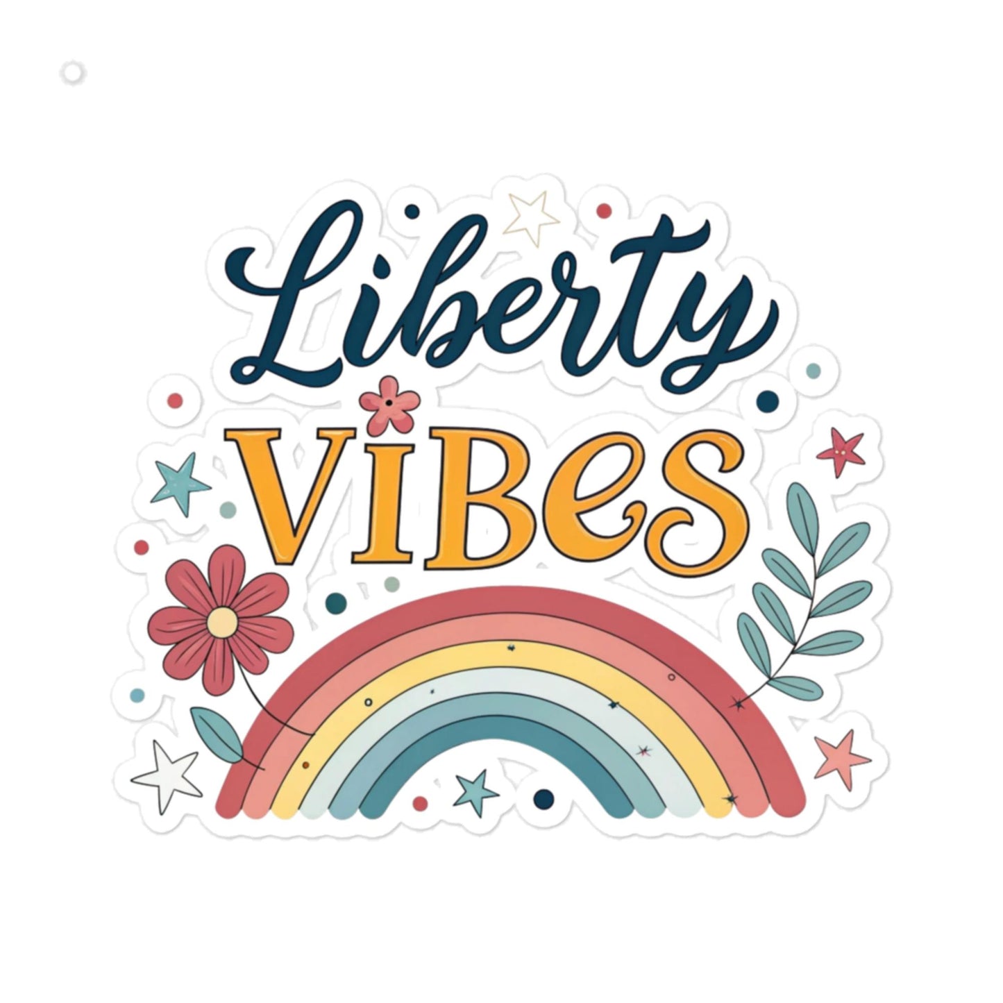 Liberty Vibes Car Sticker - Durable, Bubble-Free Vinyl Adhesive -RKM Inspiration - 84989881