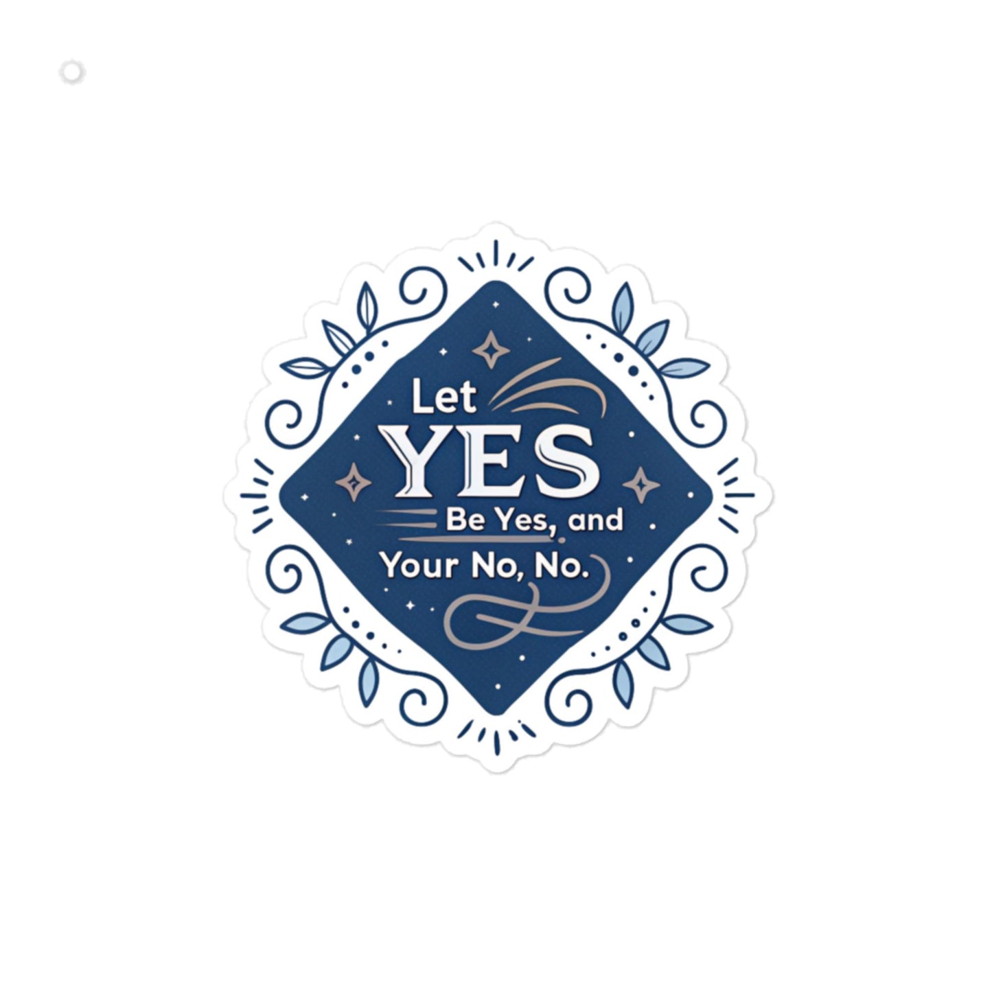 Christian Inspirational Sticker - Yes, No -RKM Inspiration - 28276755