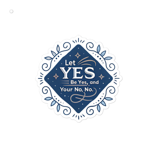 Christian Inspirational Sticker - Yes, No -RKM Inspiration - 28276755