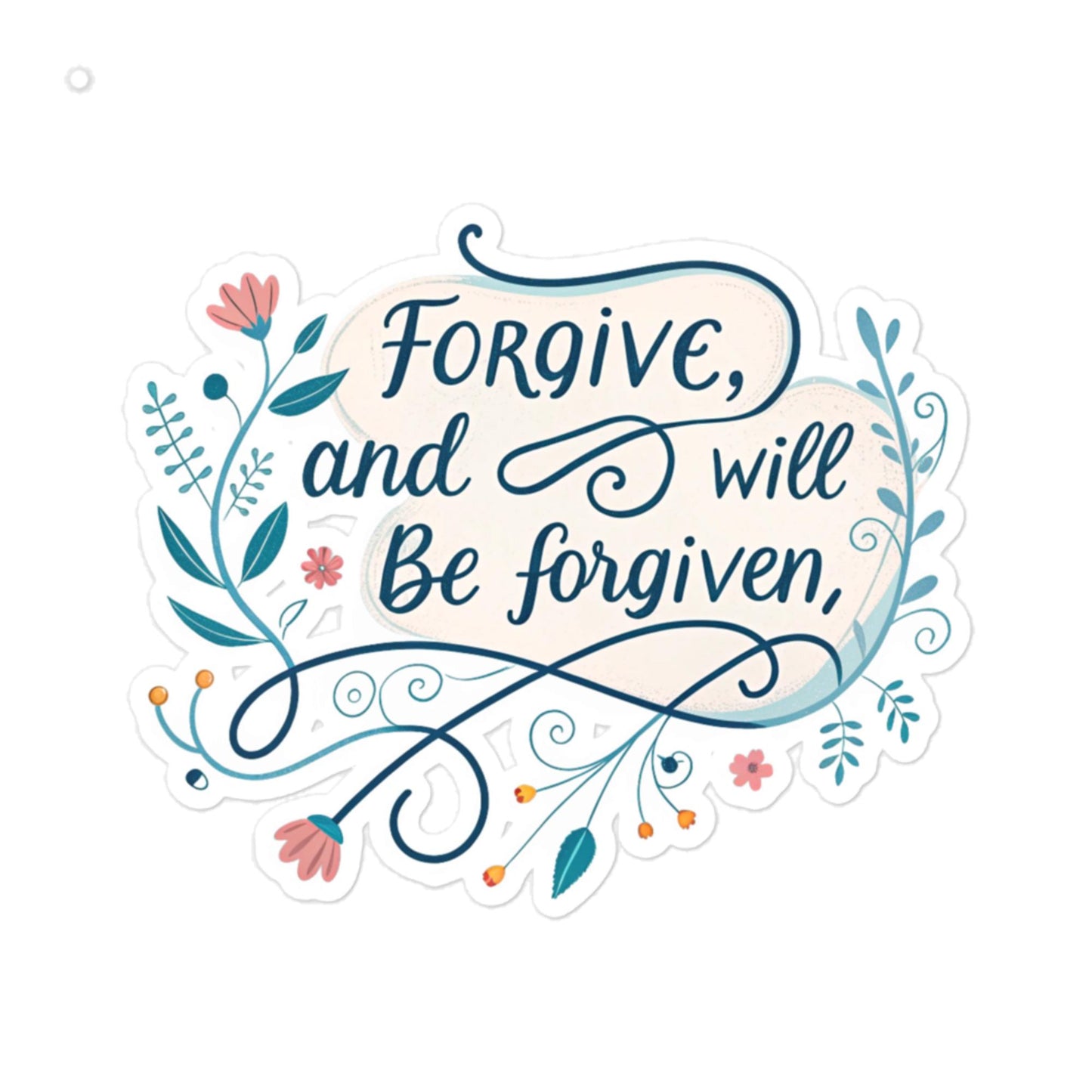 Christian Inspirational Sticker - Forgive -RKM Inspiration - 14660763