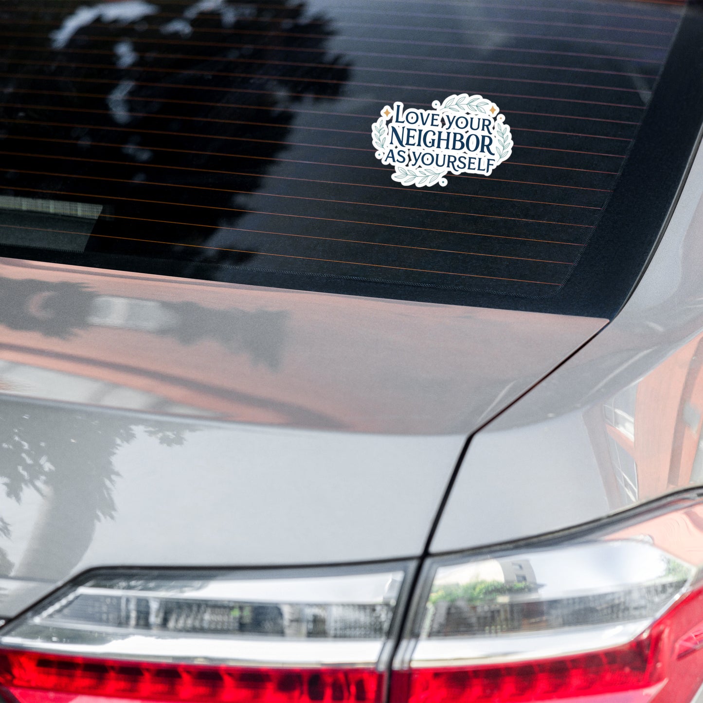 Christian Inspirational Sticker - Love Your Neighbor -RKM Inspiration - 81043712