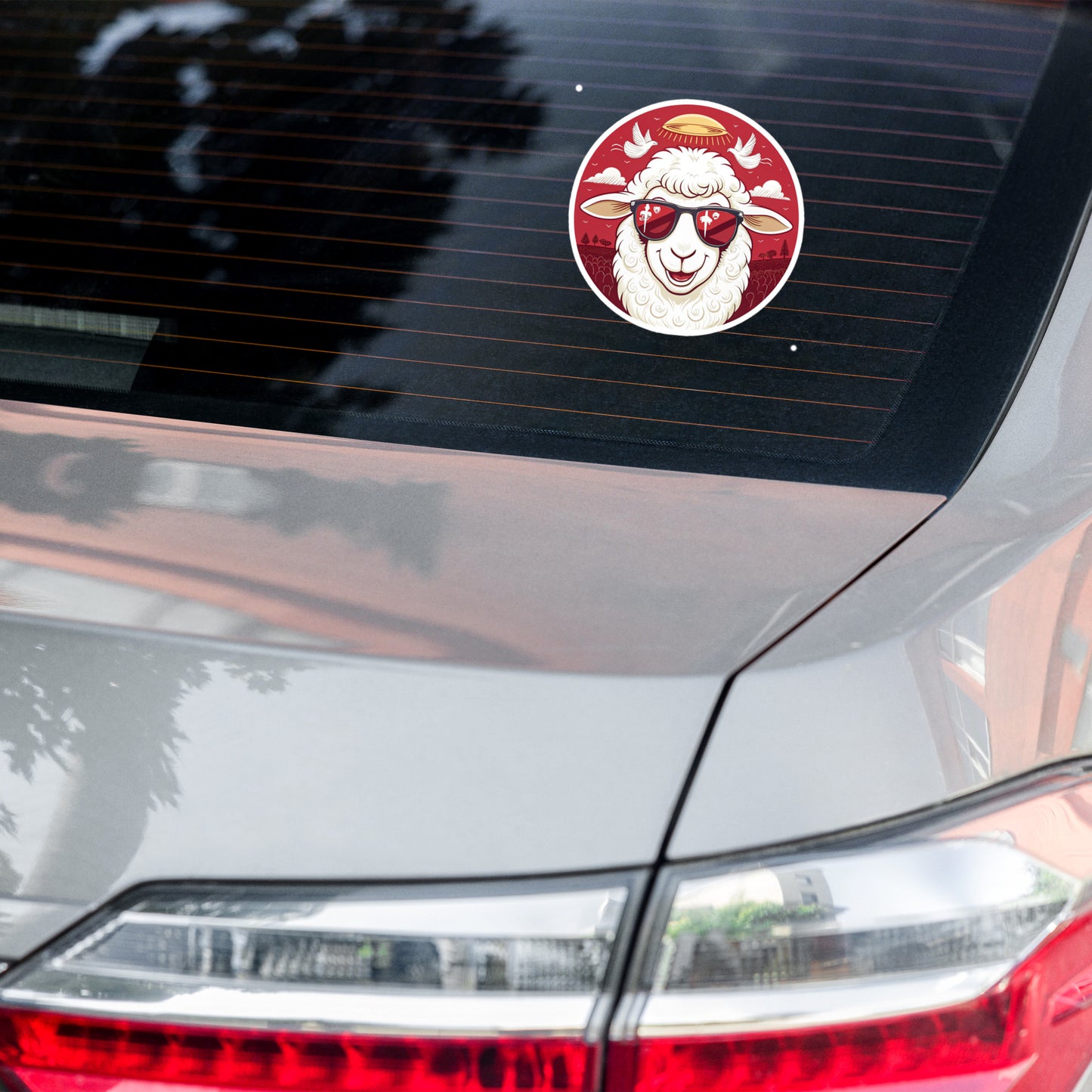 Christian Inspirational Sticker - Angelic Army Lamb -RKM Inspiration - 61610797