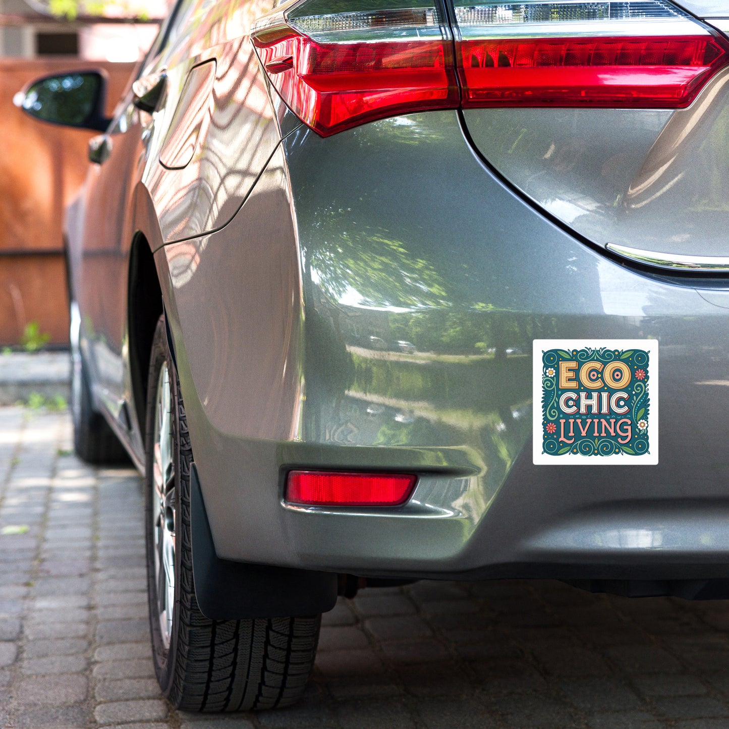 Eco Chic Car Sticker - Durable, Bubble-Free Vinyl for Easy Application -RKM Inspiration - 7510285