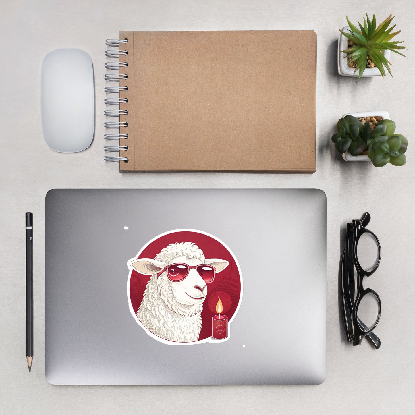 Christian Inspirational Sticker - Repentance Lamb -RKM Inspiration - 55984869