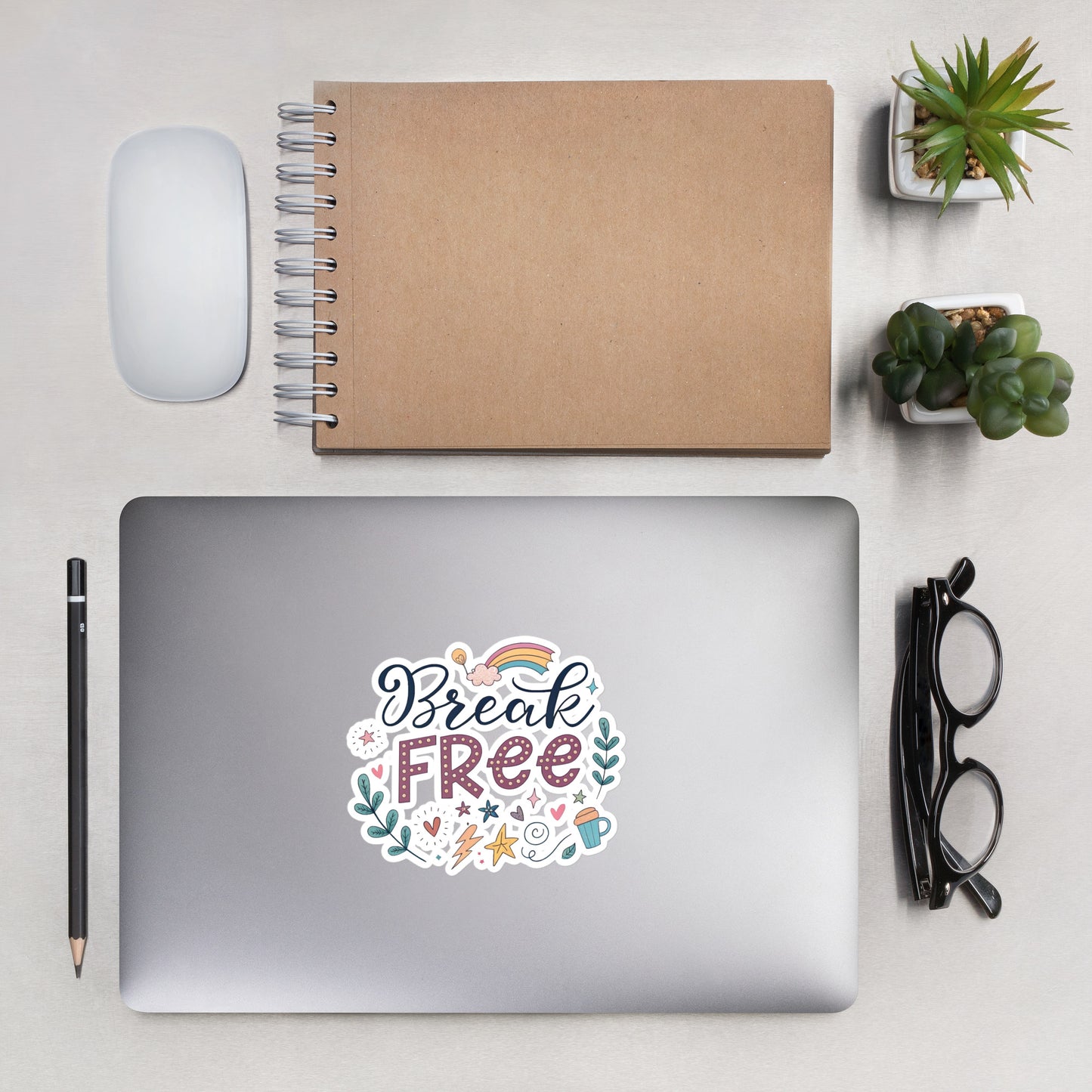 Break Free Car Sticker: Durable, Bubble-Free Vinyl for Easy -RKM Inspiration - 85397936