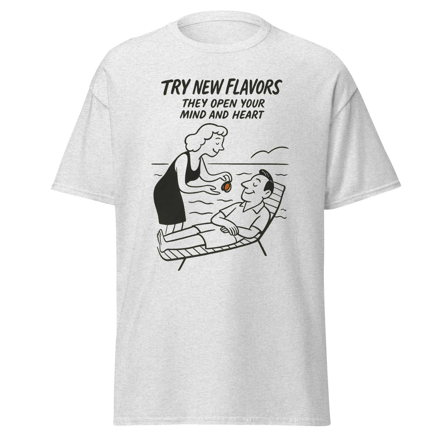 Try New Flavors - Unisex classic tee with print -RKM Inspiration - 52558046