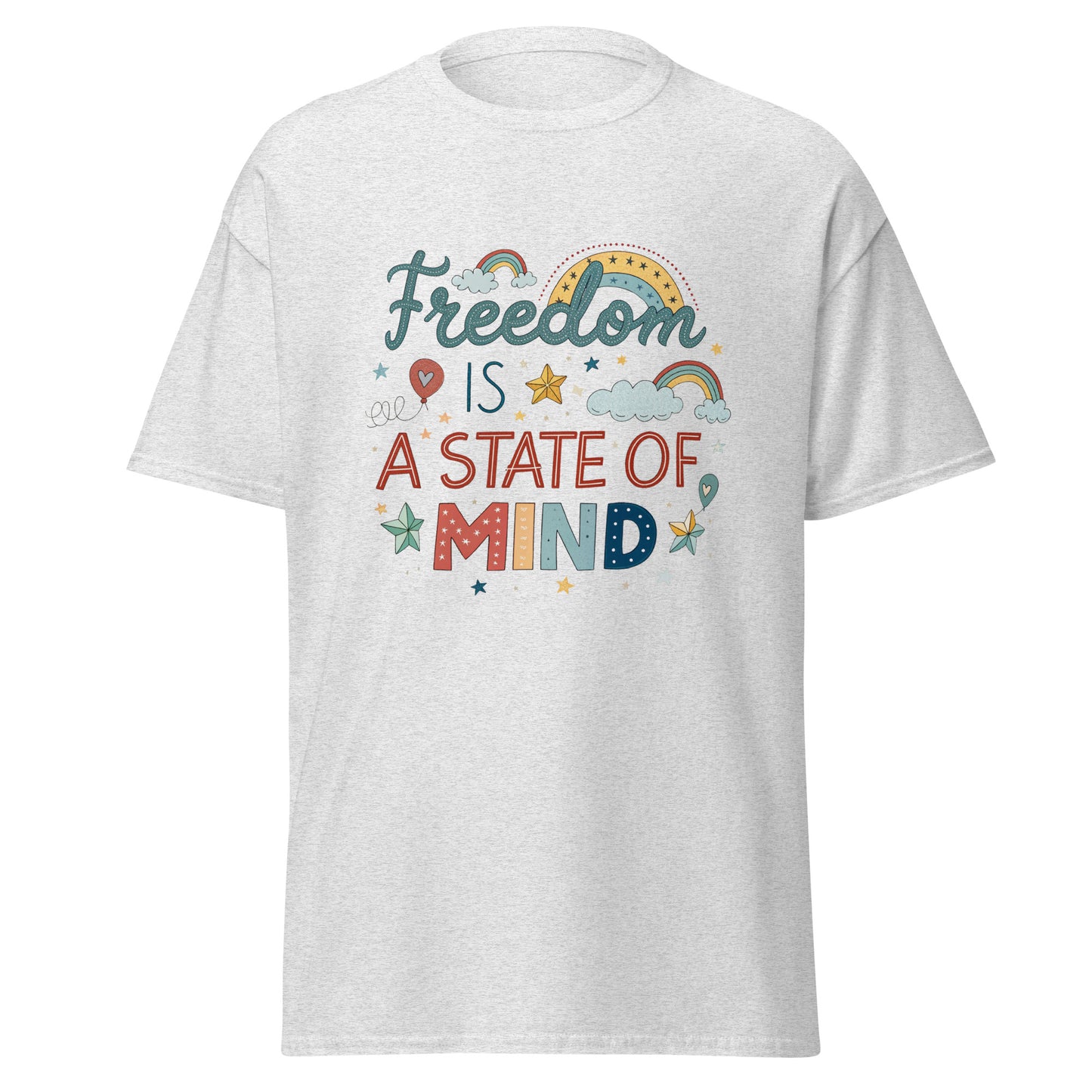Freedom is a State of Mind - tee with print -RKM Inspiration - 66741923