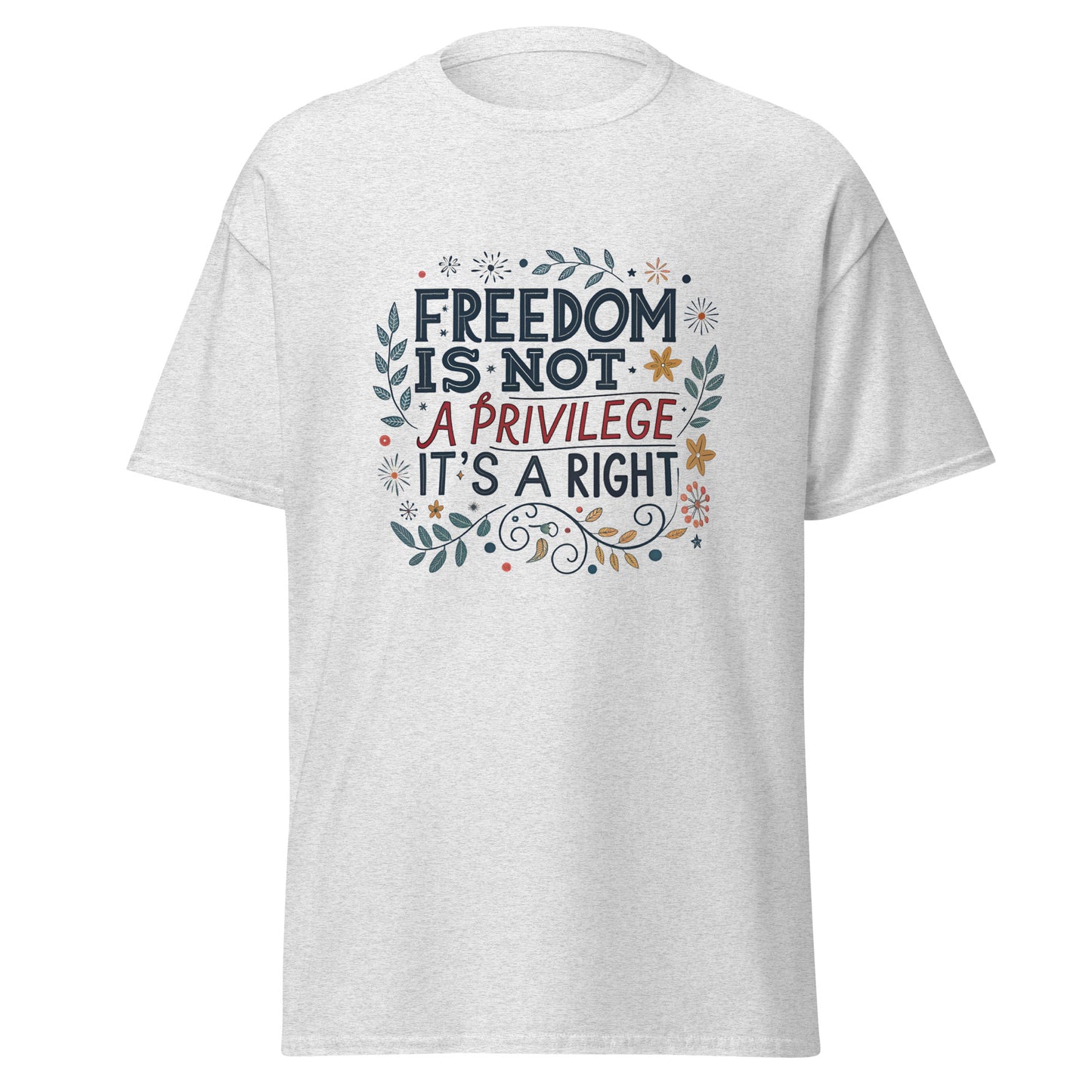 Right To Freedom - Unisex classic tee with print -RKM Inspiration - 42466410