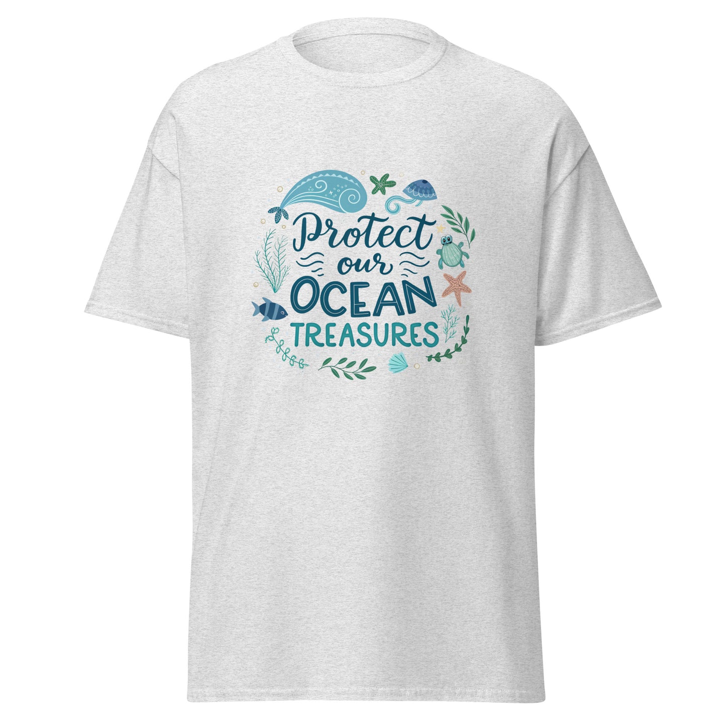 Protect Our Oceans - Unisex classic tee with print -RKM Inspiration - 53012636
