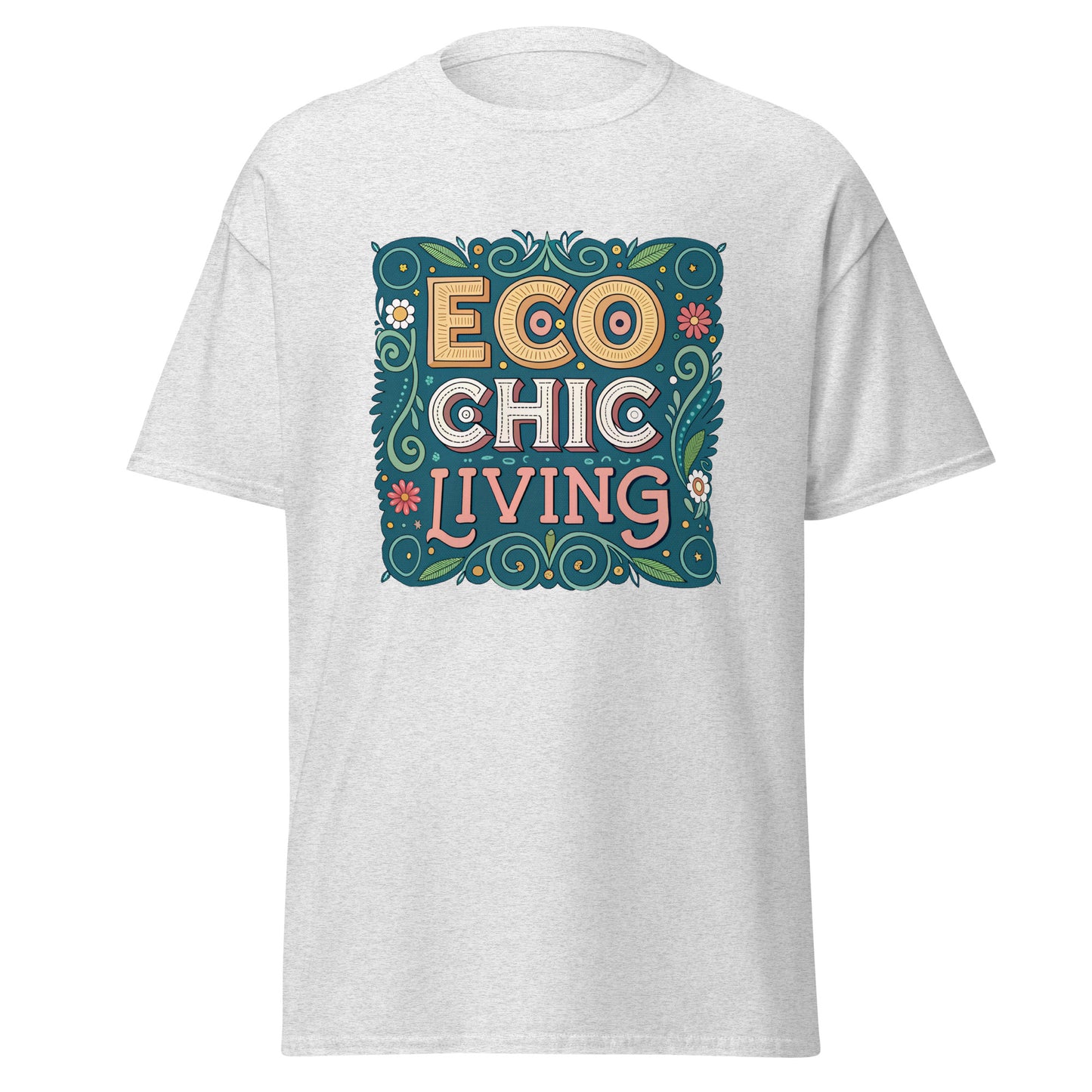 Eco Chic Living - Unisex classic tee with print -RKM Inspiration - 40197064
