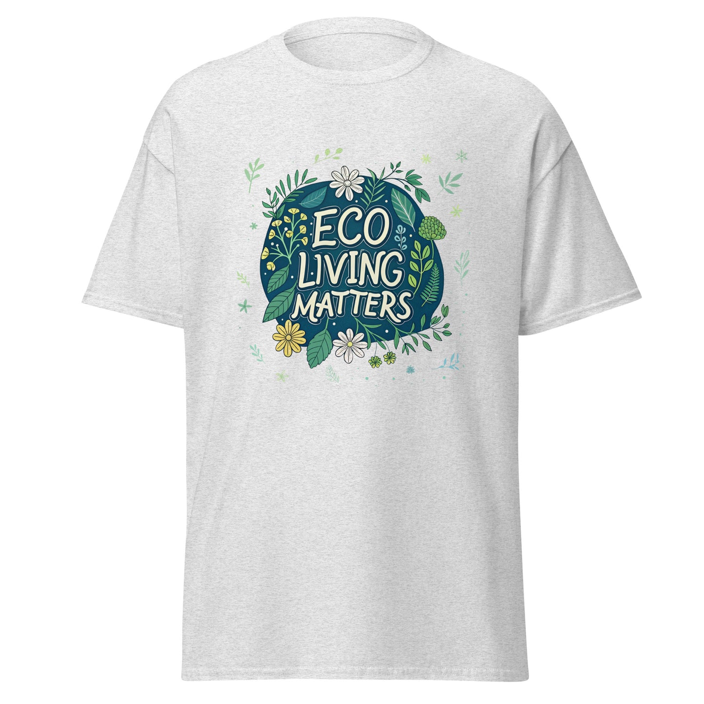 Eco Living Matters - Unisex classic tee with print -RKM Inspiration - 9496273