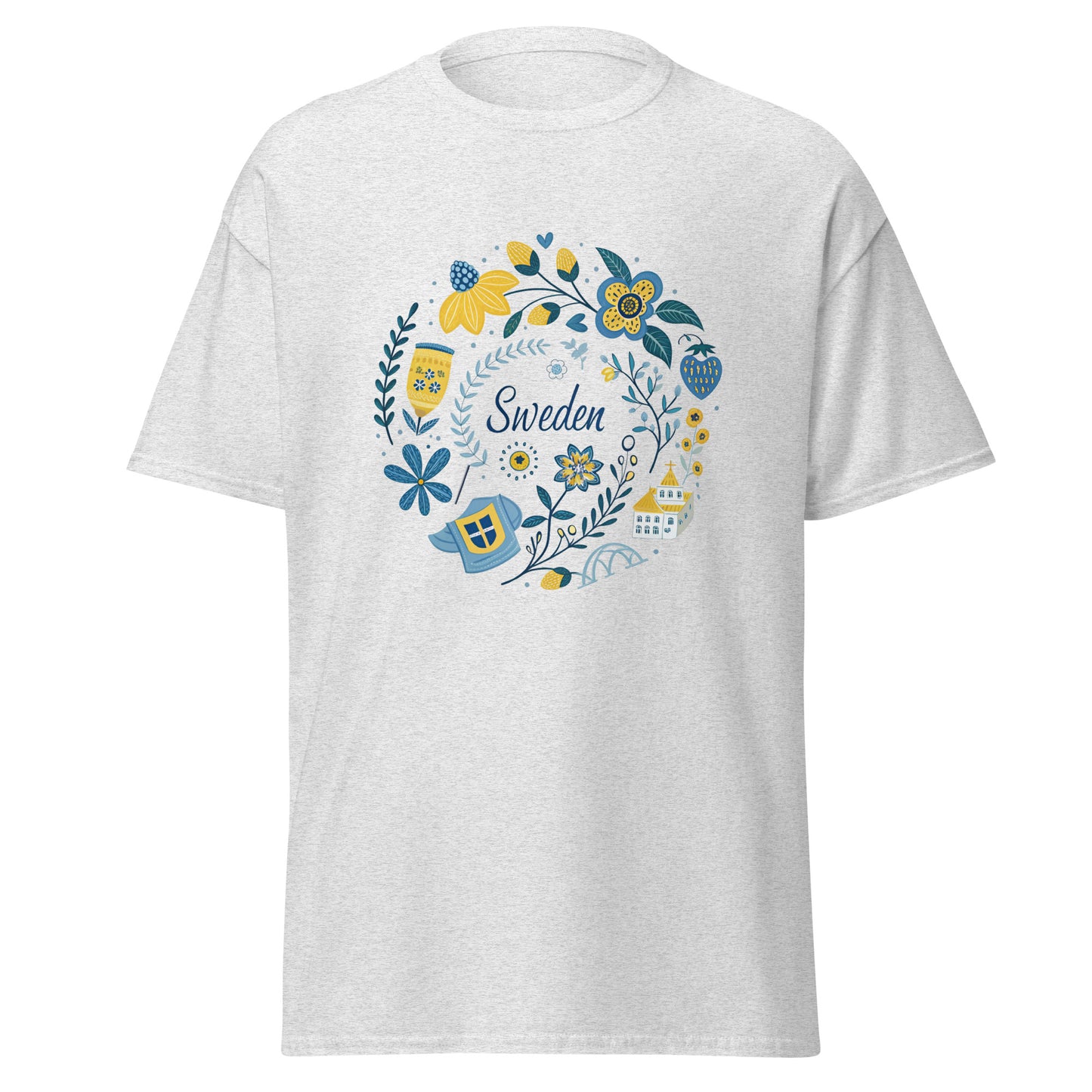 Sweden - Unisex classic tee with print -RKM Inspiration - 93344548