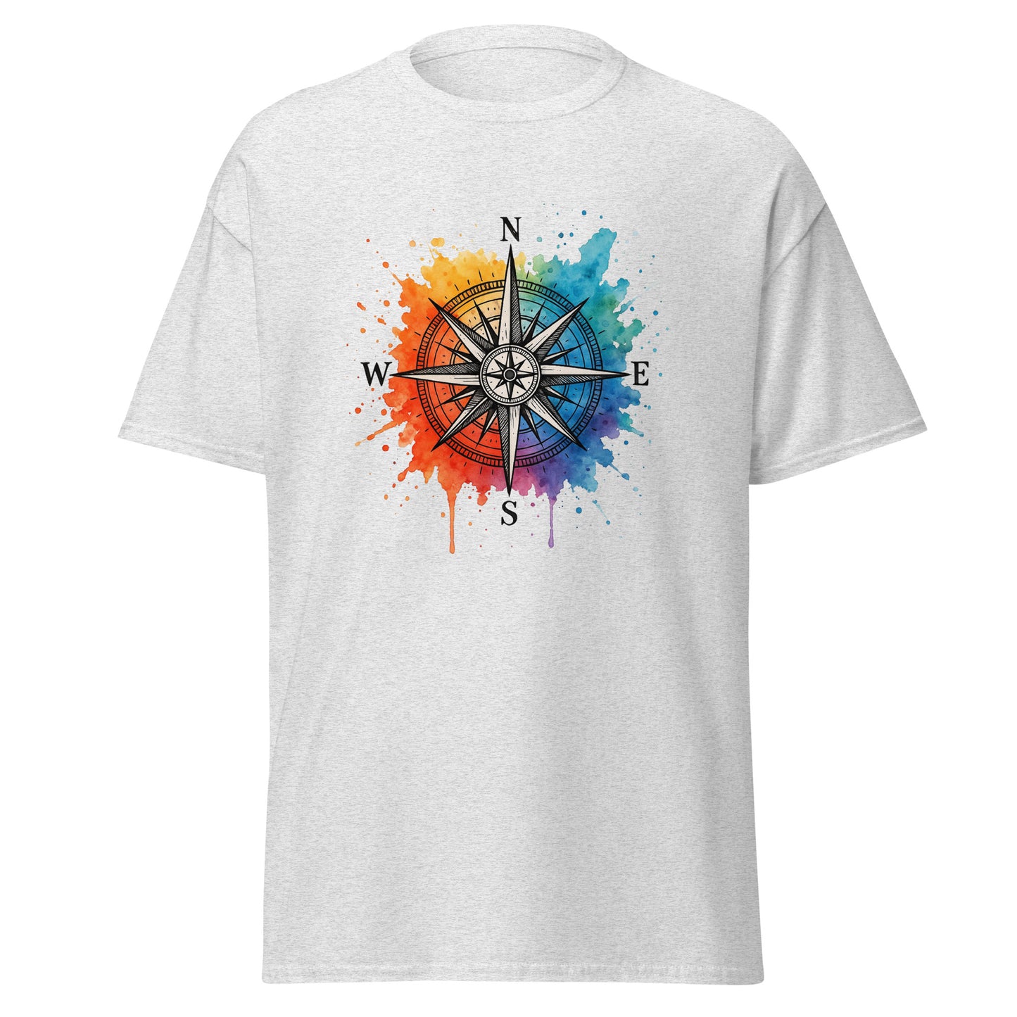 Compass - Unisex classic tee with print -RKM Inspiration - 72544333