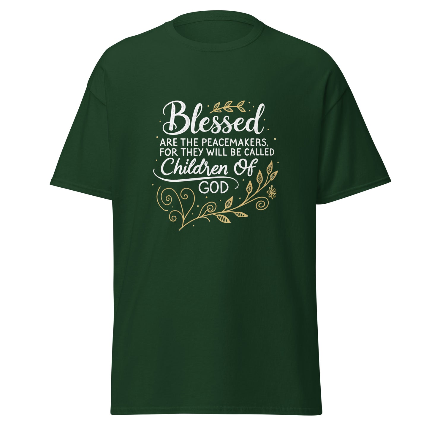 Christian Inspirational T-Shirt - Blessed are The Peacemakers -RKM Inspiration - 8945506