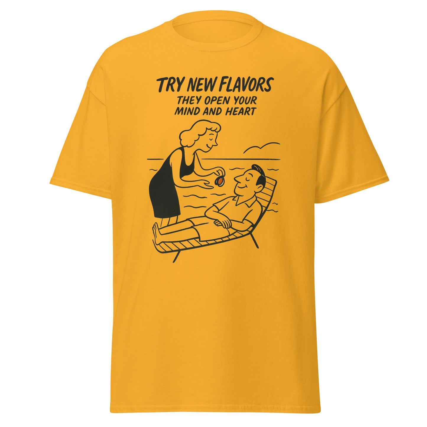 Try New Flavors - Unisex classic tee with print -RKM Inspiration - 26081176