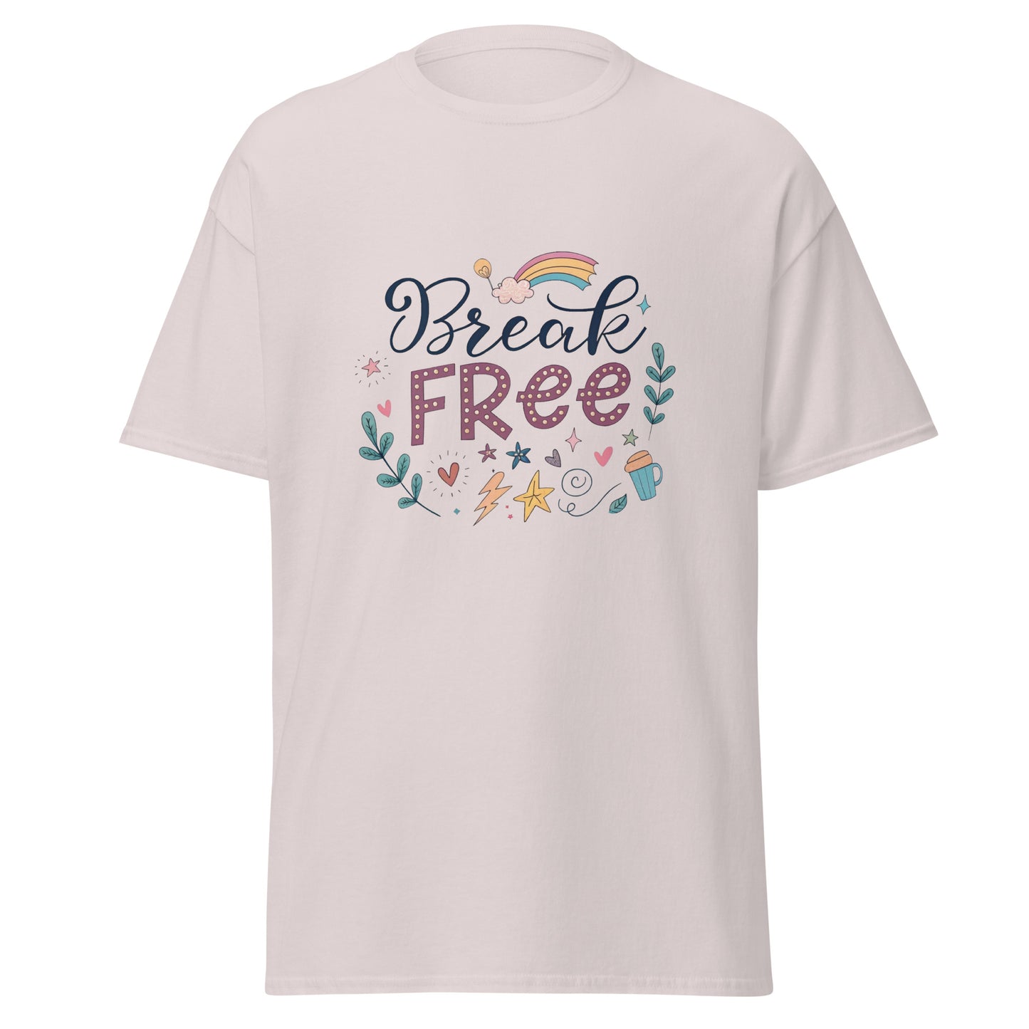 Break Free - Unisex classic tee with print -RKM Inspiration - 30428020