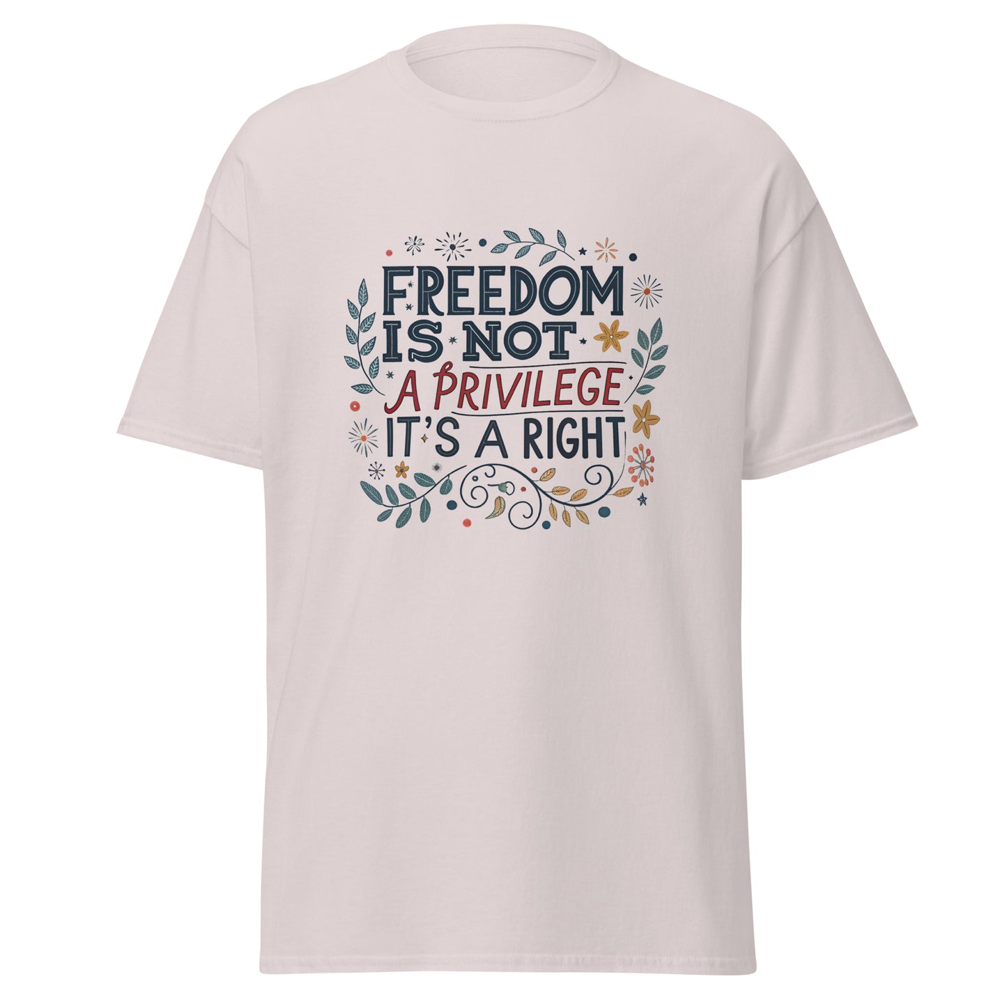 Right To Freedom - Unisex classic tee with print -RKM Inspiration - 90477017