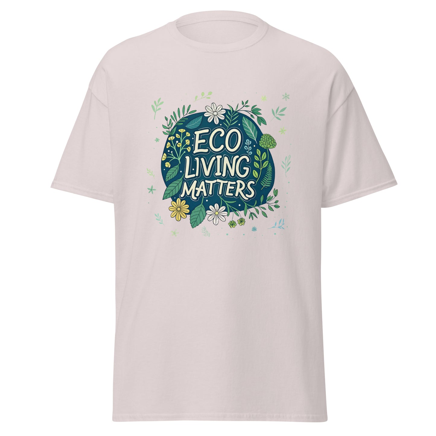 Eco Living Matters - Unisex classic tee with print -RKM Inspiration - 22145625