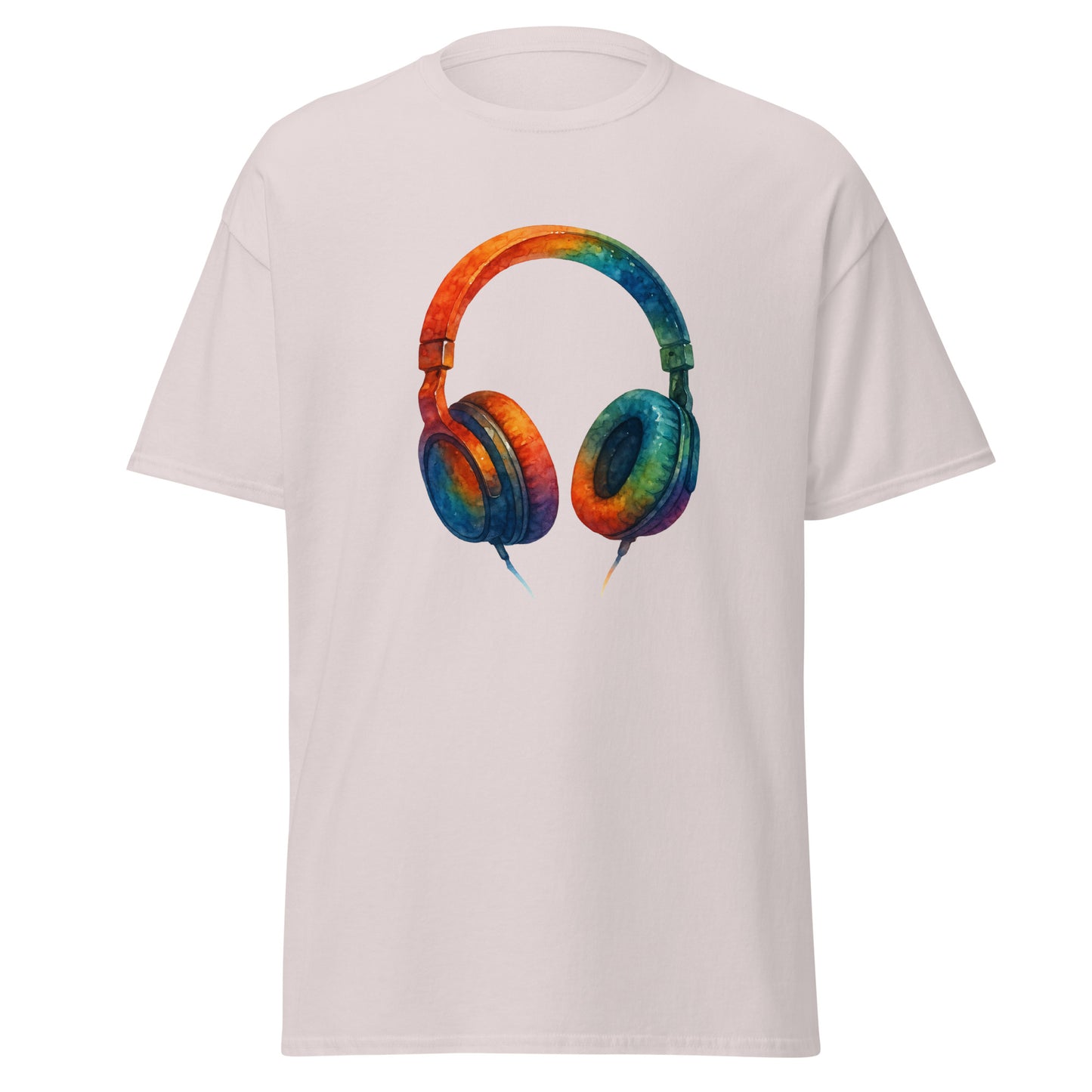 Headphones - Unisex classic tee with print -RKM Inspiration - 27321685
