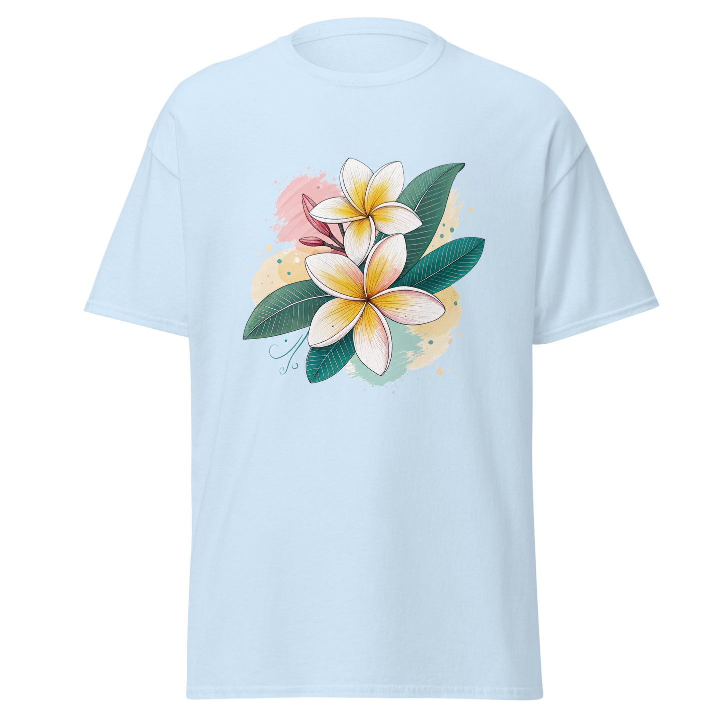Frangipani - Unisex classic tee with print -RKM Inspiration - 28647065
