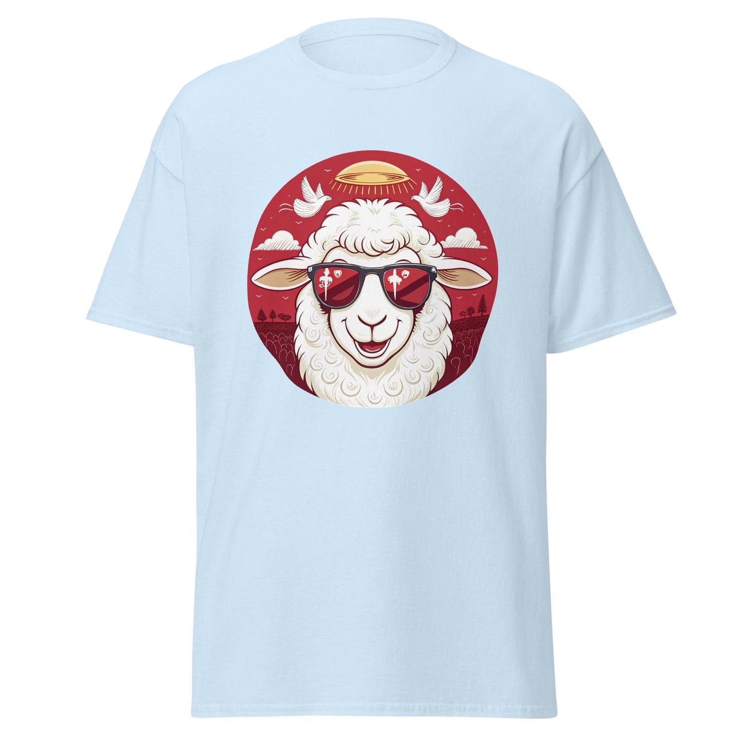 Christian Inspirational T-Shirt - Angelic Army Lamb -RKM Inspiration - 88287312