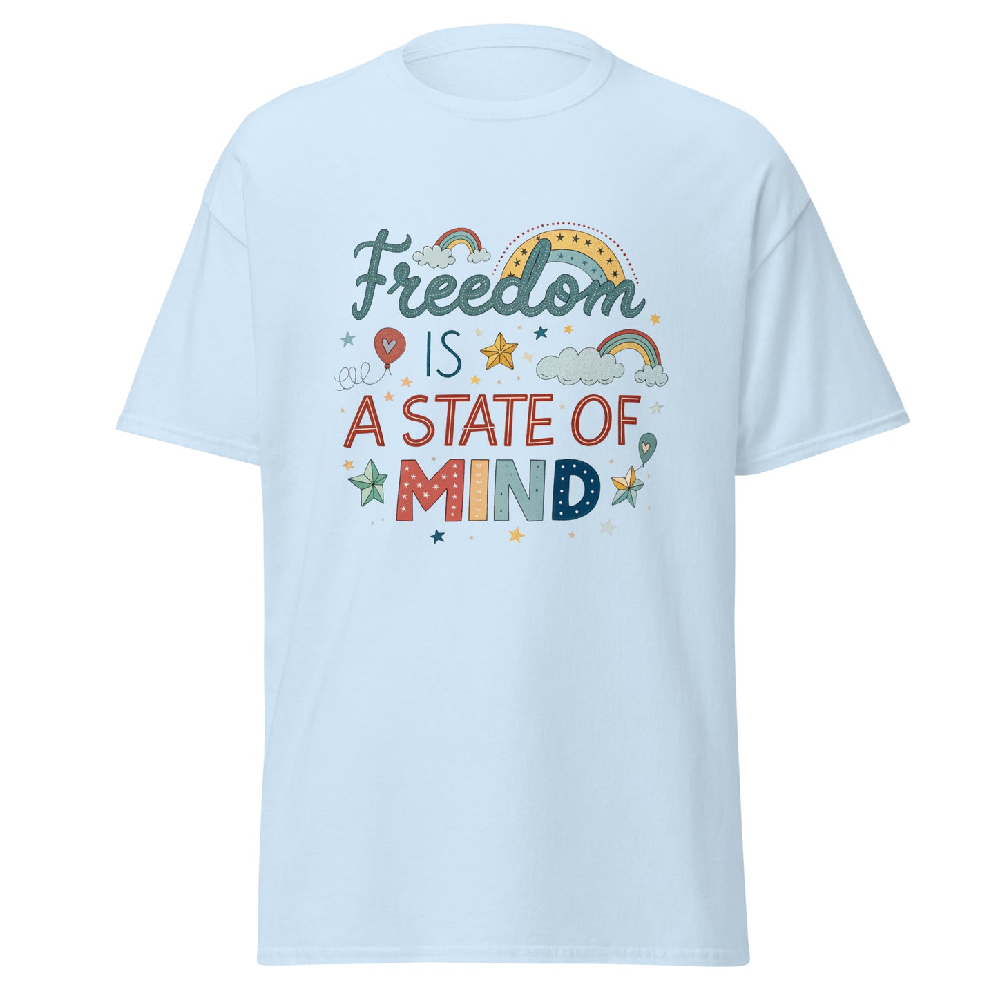 Freedom is a State of Mind - tee with print -RKM Inspiration - 70226917