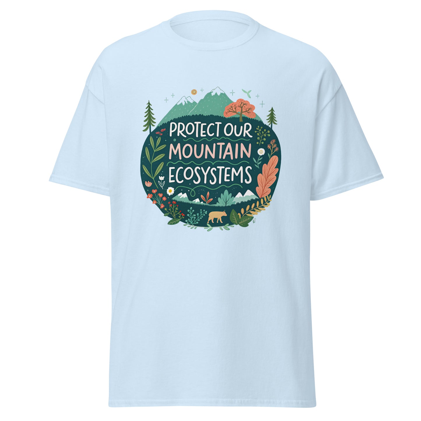 Protect Our Mountains tee with print -RKM Inspiration - 86763038