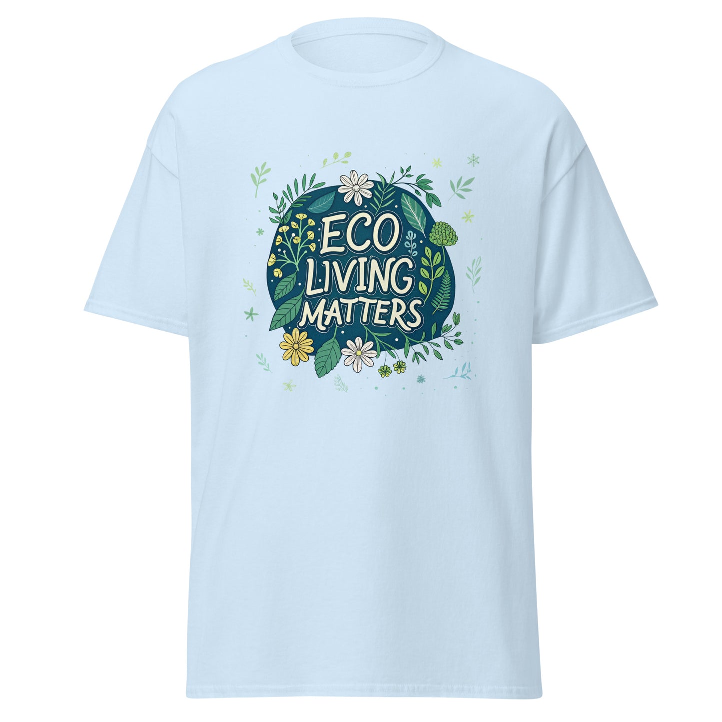 Eco Living Matters - Unisex classic tee with print -RKM Inspiration - 52367335