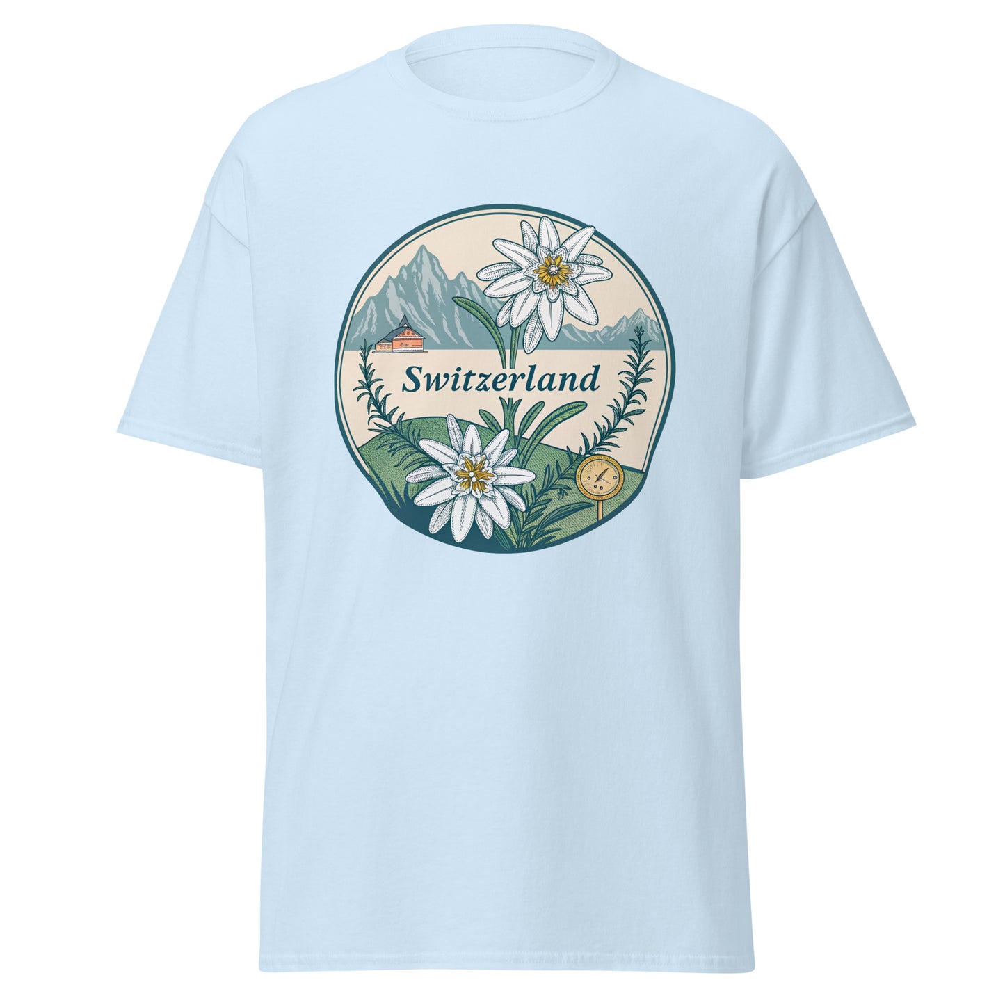 Switzerland - Unisex classic tee with print -RKM Inspiration - 20865646