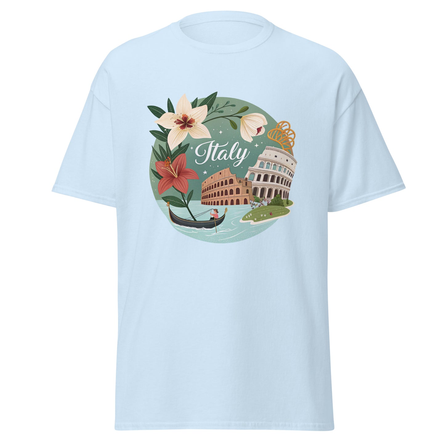 Italy - Unisex classic tee with print -RKM Inspiration - 73788667
