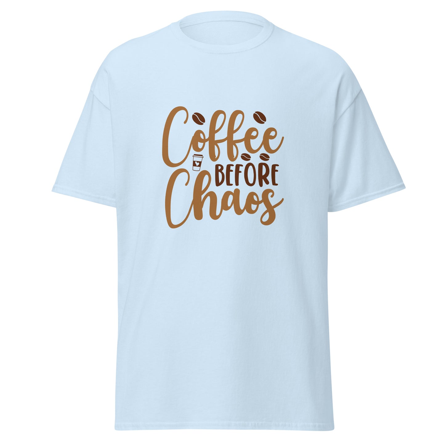 Coffee Before Chaos Shirt – Unisex Classic Tee Print -RKM Inspiration - 6329494